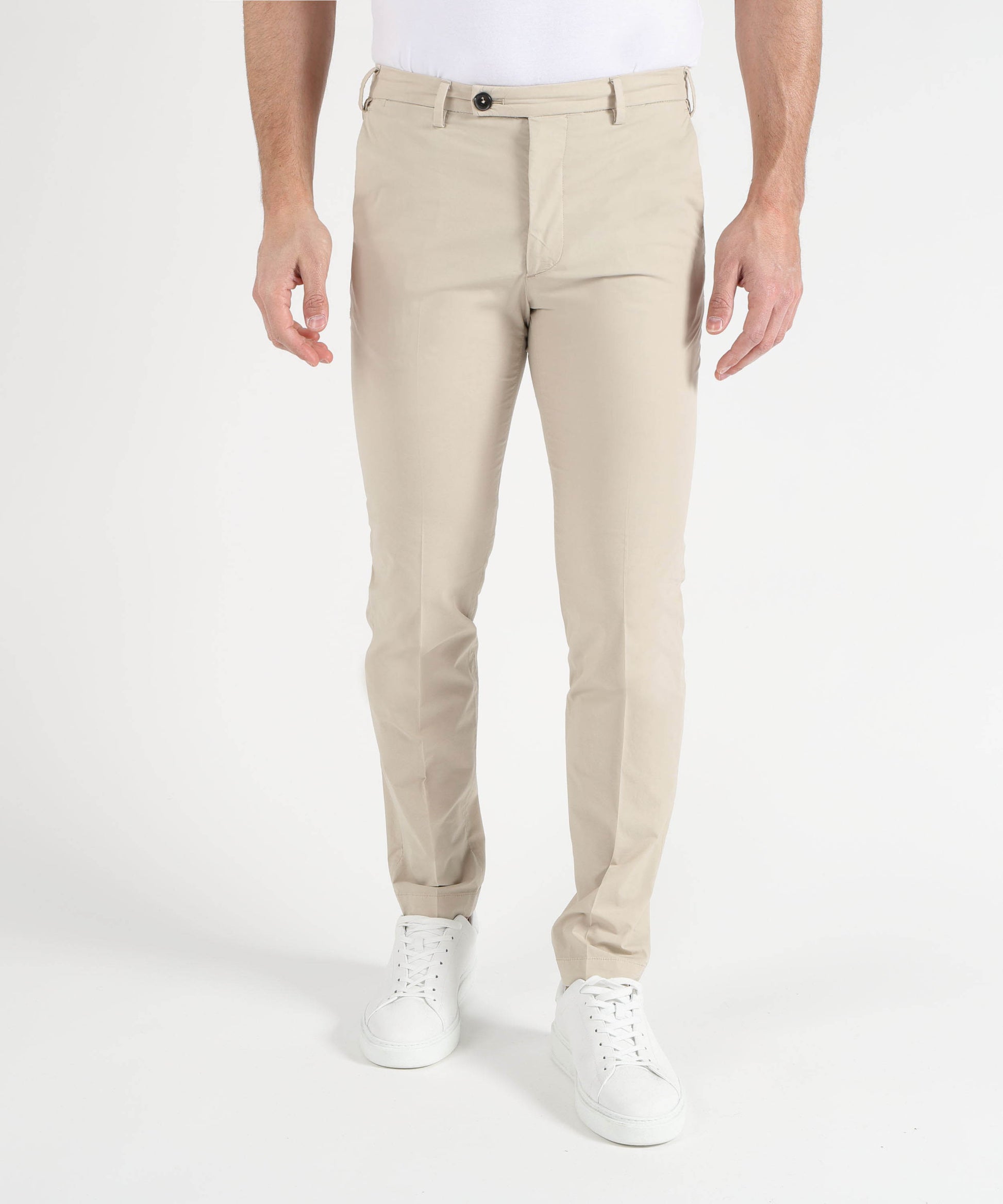 Pantaloni MICHAEL COAL Pantalone Uomo Modello Brad – Slim Fit Sabbia | MICHAEL COAL
