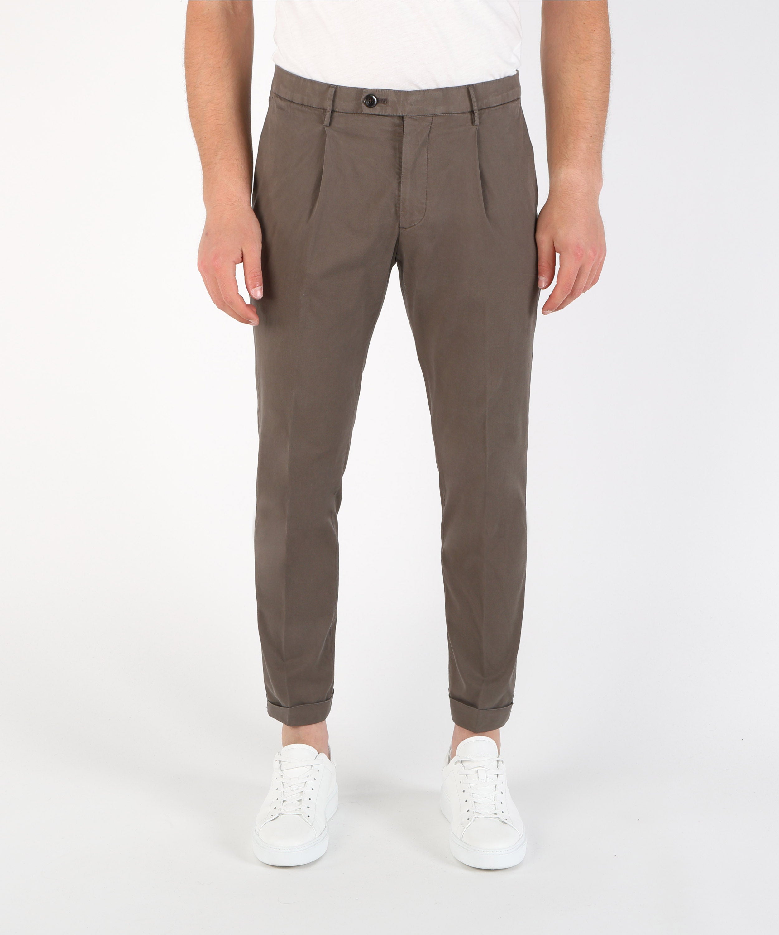 Trousers MICHAEL COAL Frederick Pleated Trousers Moro | MICHAEL COAL