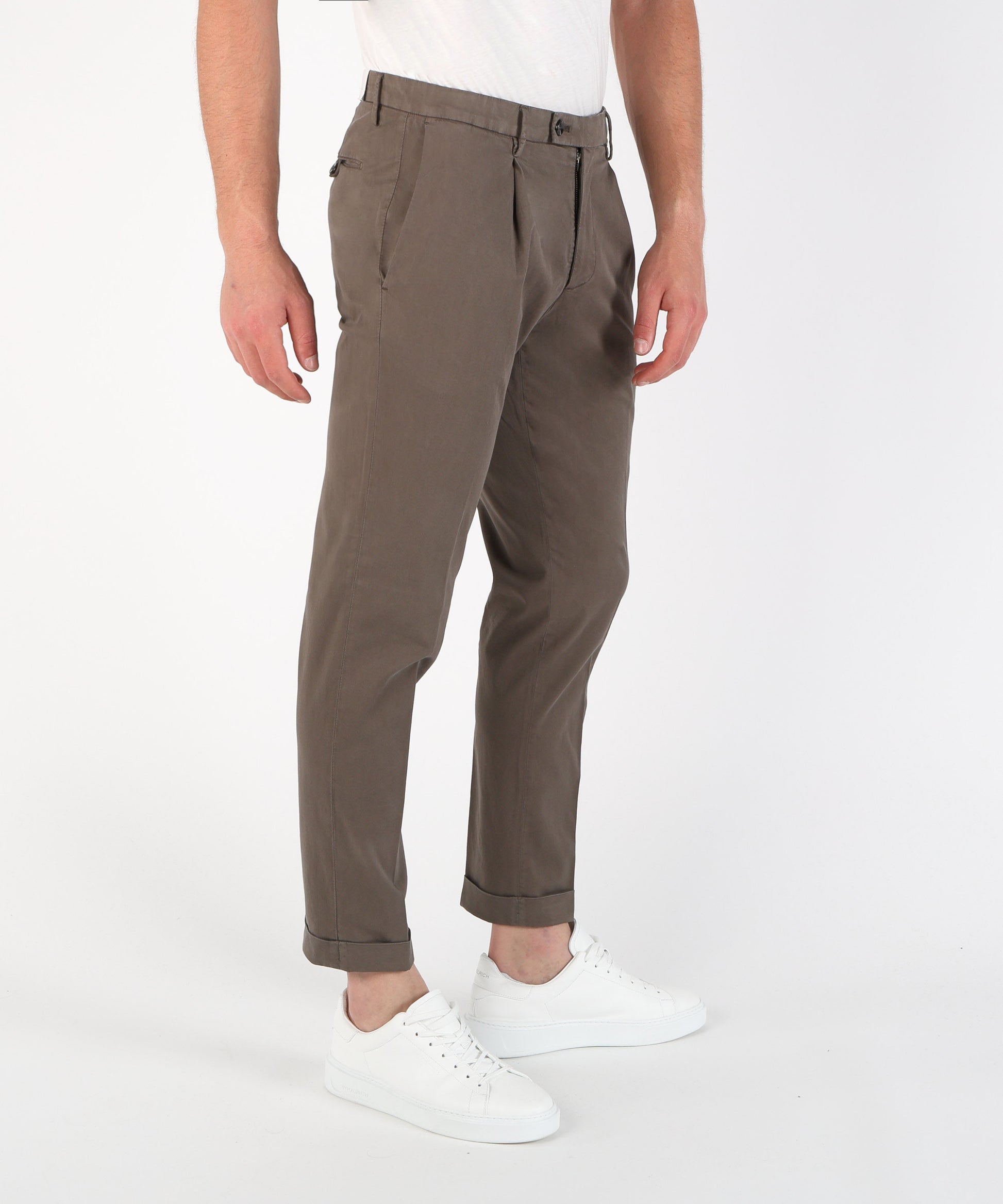 Trousers MICHAEL COAL Frederick Pleated Trousers Moro | MICHAEL COAL