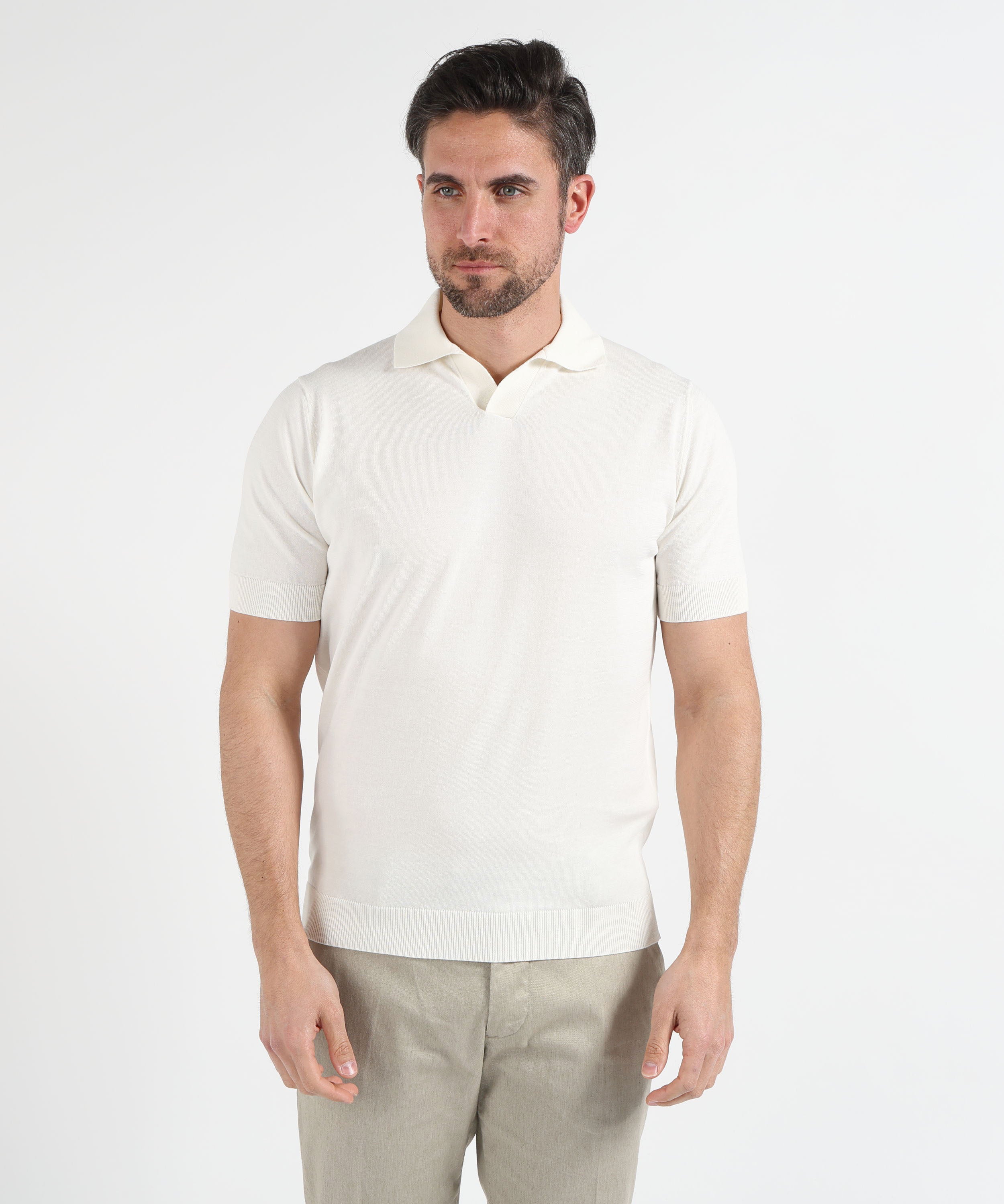 Polo FILIPPO DE LAURENTIIS Polo cotone Latte | FILIPPO DE LAURENTIIS