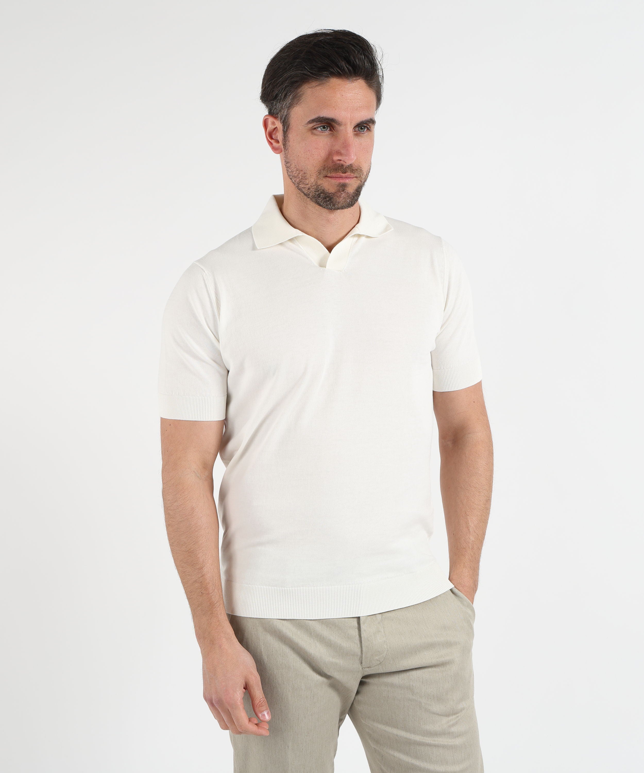 Polo FILIPPO DE LAURENTIIS Polo cotone Latte | FILIPPO DE LAURENTIIS