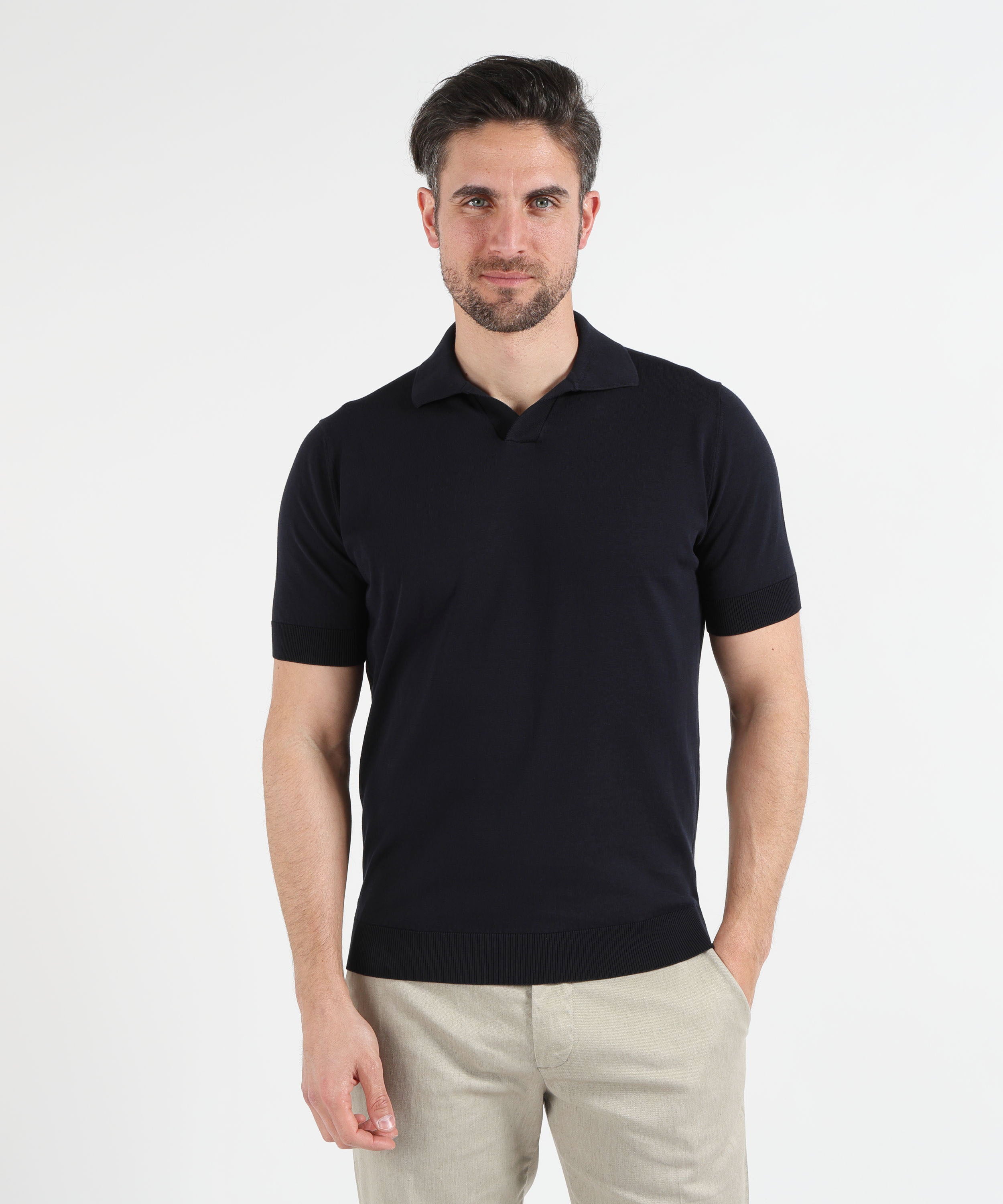 Polo FILIPPO DE LAURENTIIS Polo cotone Navy | FILIPPO DE LAURENTIIS