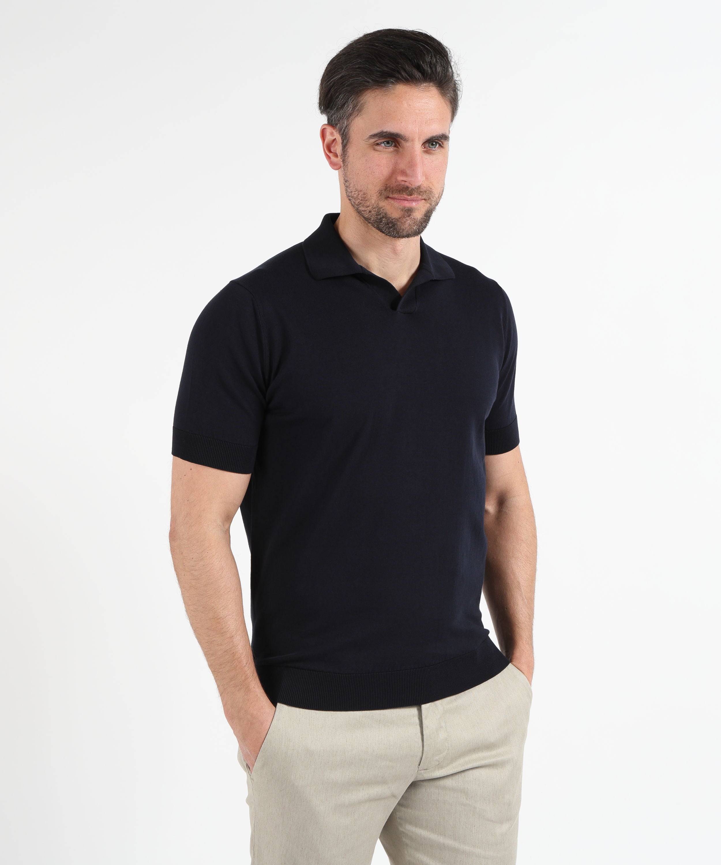 Polo FILIPPO DE LAURENTIIS Polo cotone Navy | FILIPPO DE LAURENTIIS