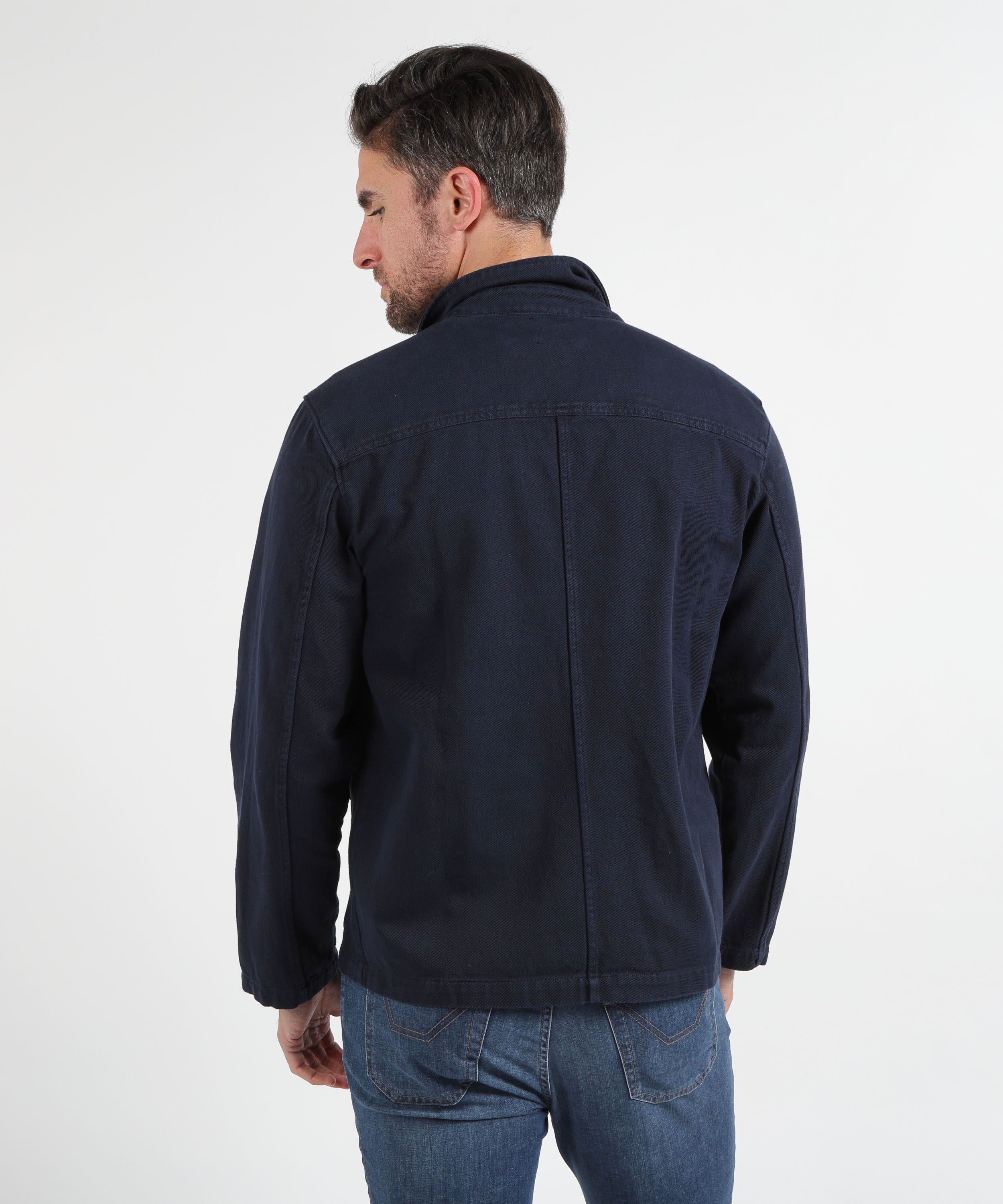 Giacche MRN Giacca Camicia con Tre Bottoni Blu | MRN