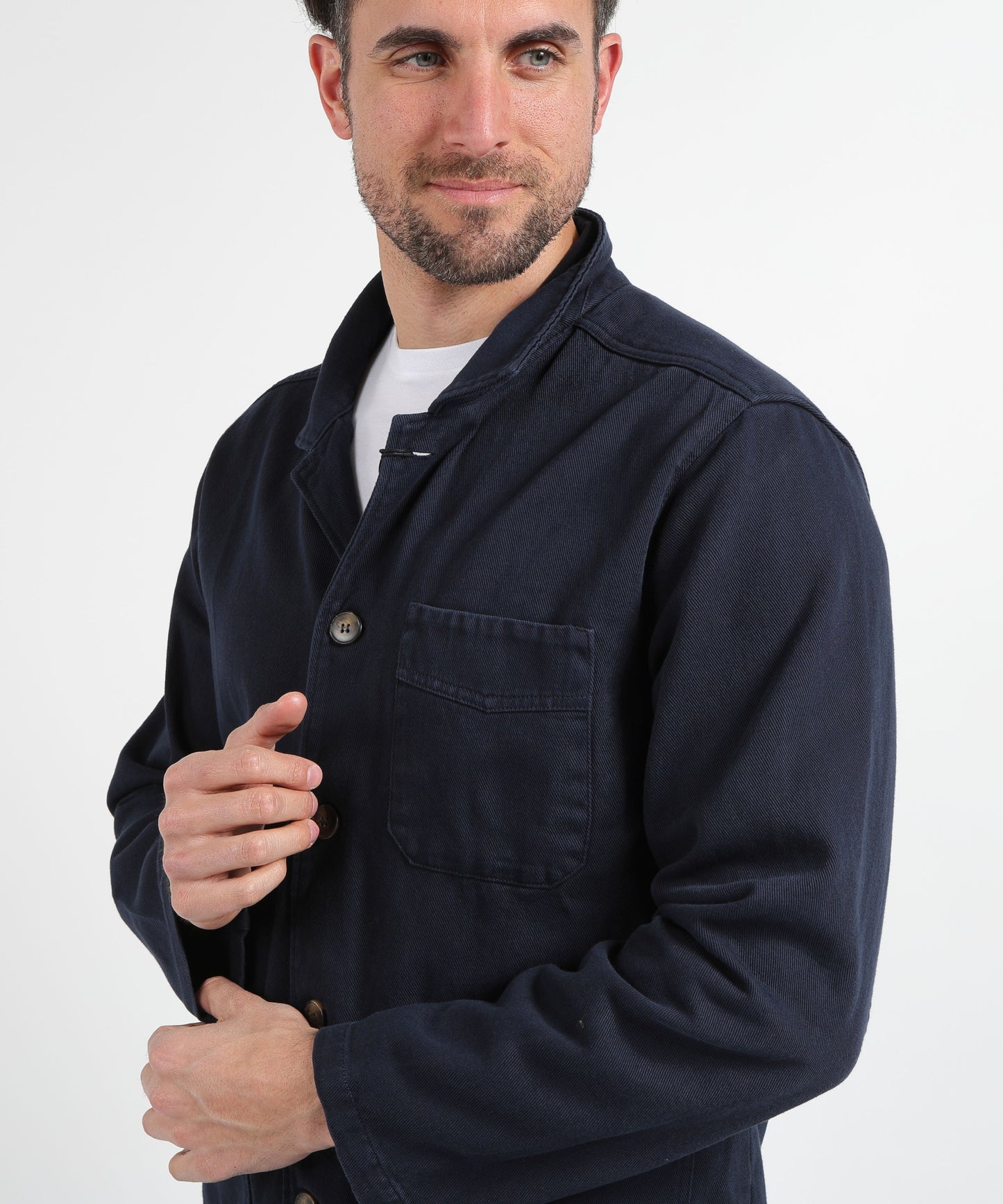MRN Three-Button Shirt Jacket