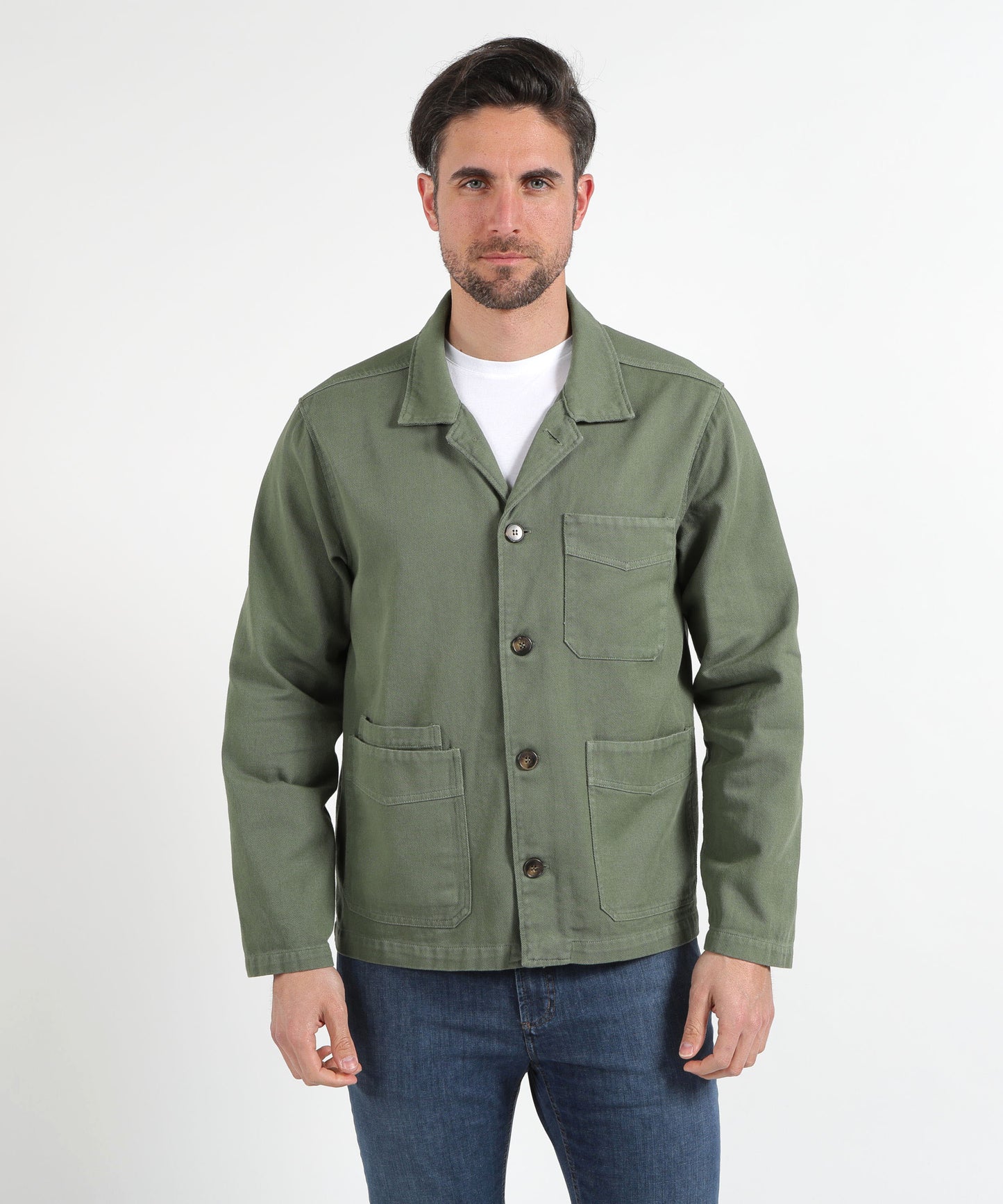 MRN Three-Button Shirt Jacket