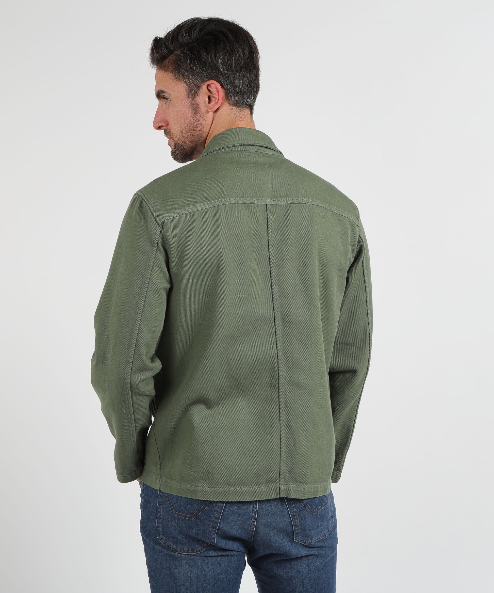 Jackets MRN Three-Button Shirt Jacket Verde | MRN