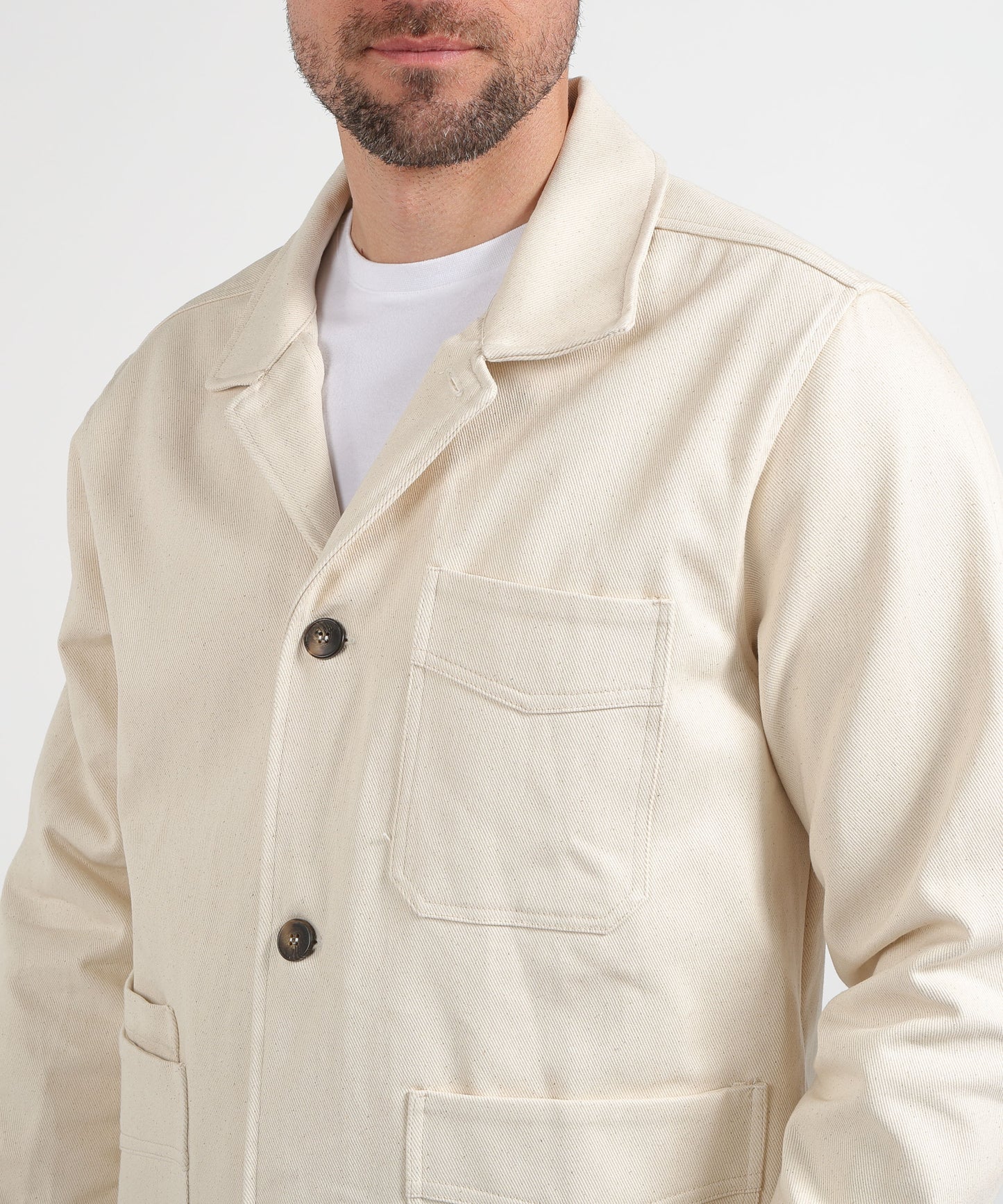 MRN Three-Button Shirt Jacket