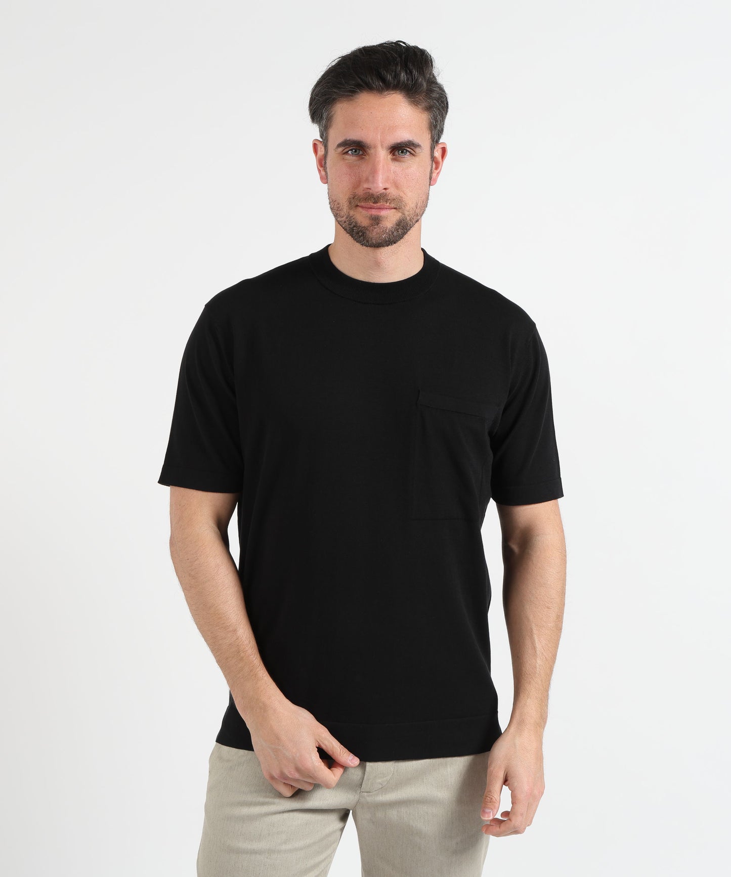 FILIPPO DE LAURENTIIS Maglia Girocollo in Filo di Cotone – Stile Casual