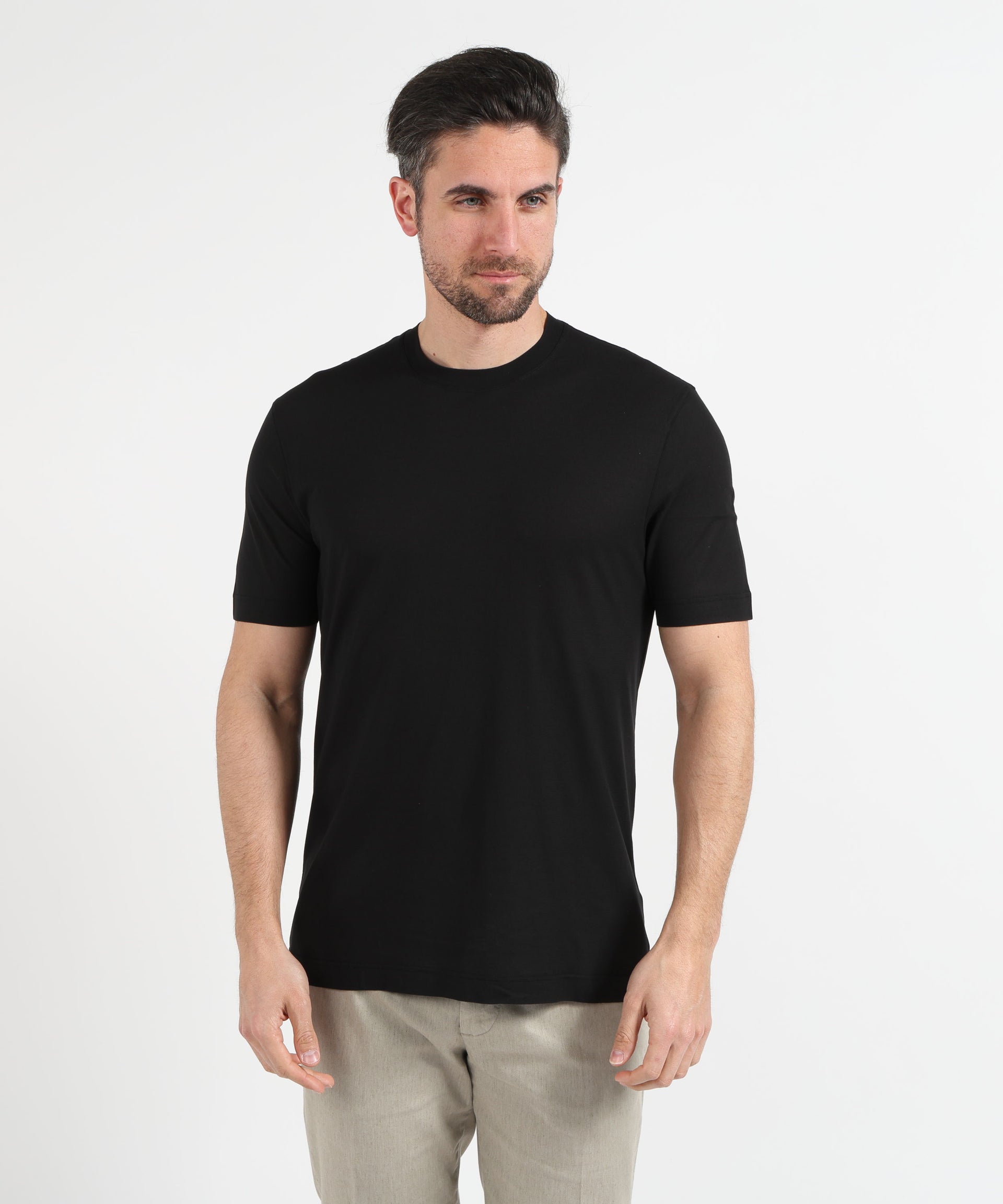 FILIPPO DE LAURENTIIS T-shirt manica corta in crepe cotton