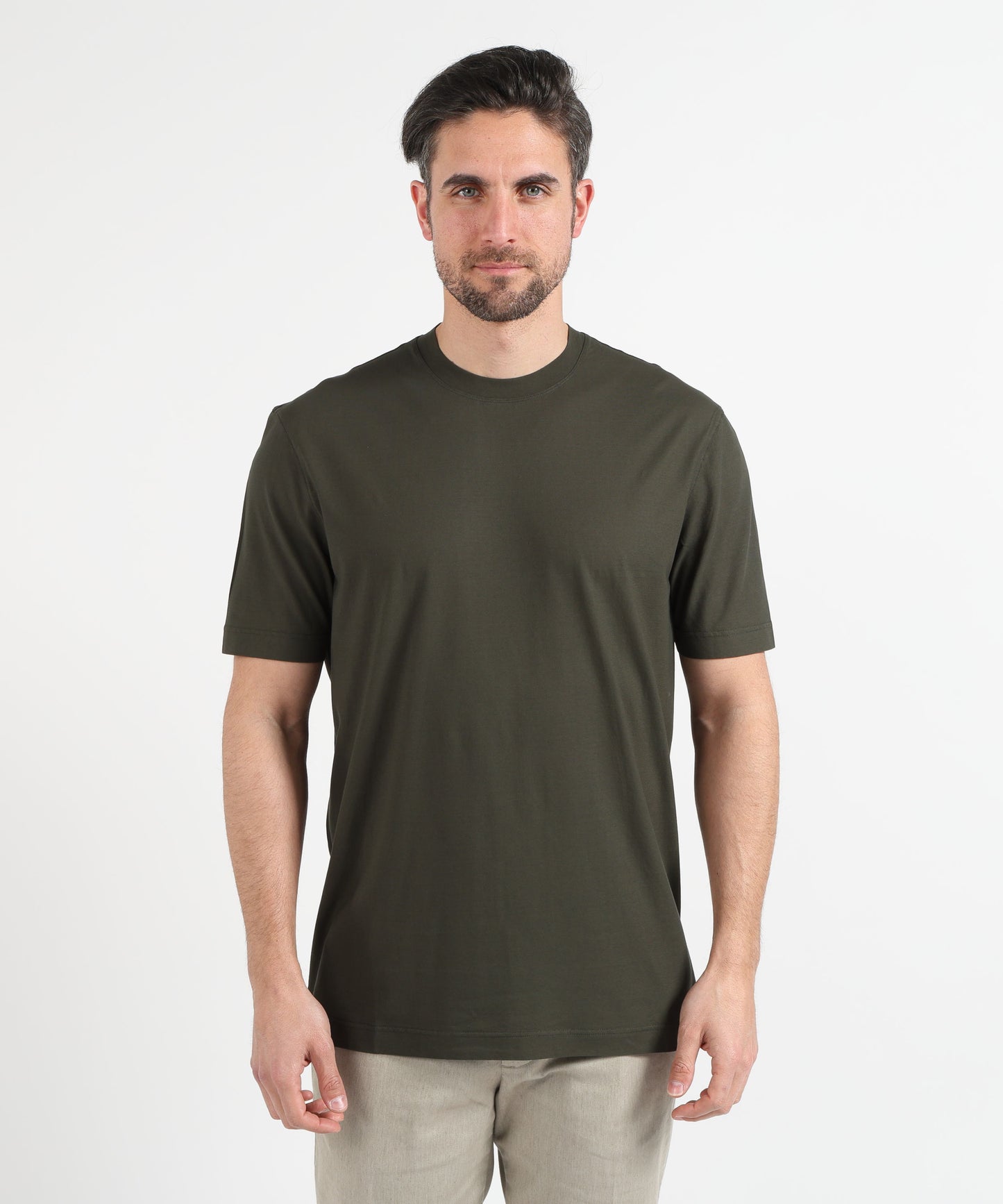 FILIPPO DE LAURENTIIS T-shirt manica corta in crepe cotton