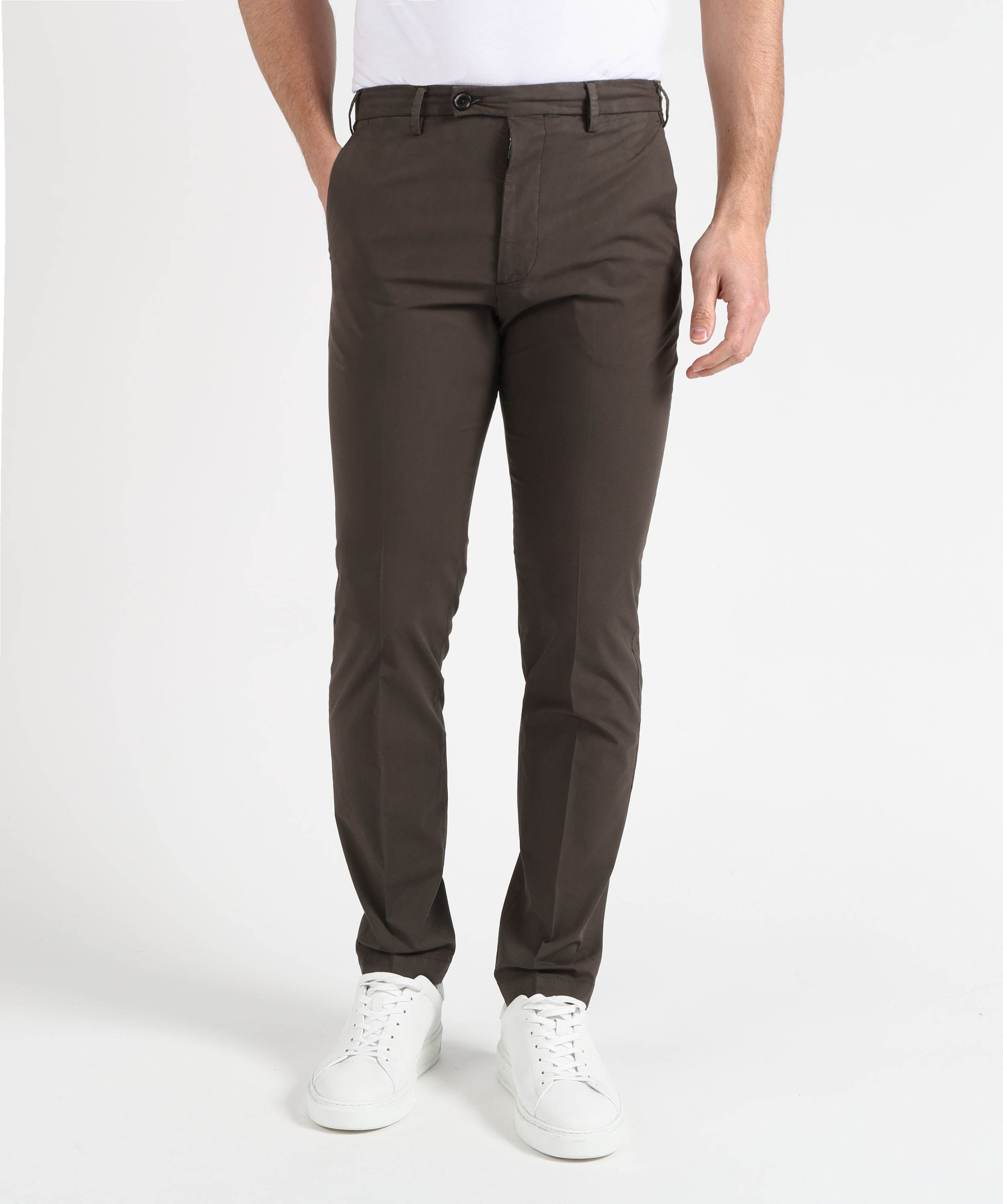 Trousers MICHAEL COAL Brad Slim Fit Trousers Testa di moro | MICHAEL COAL