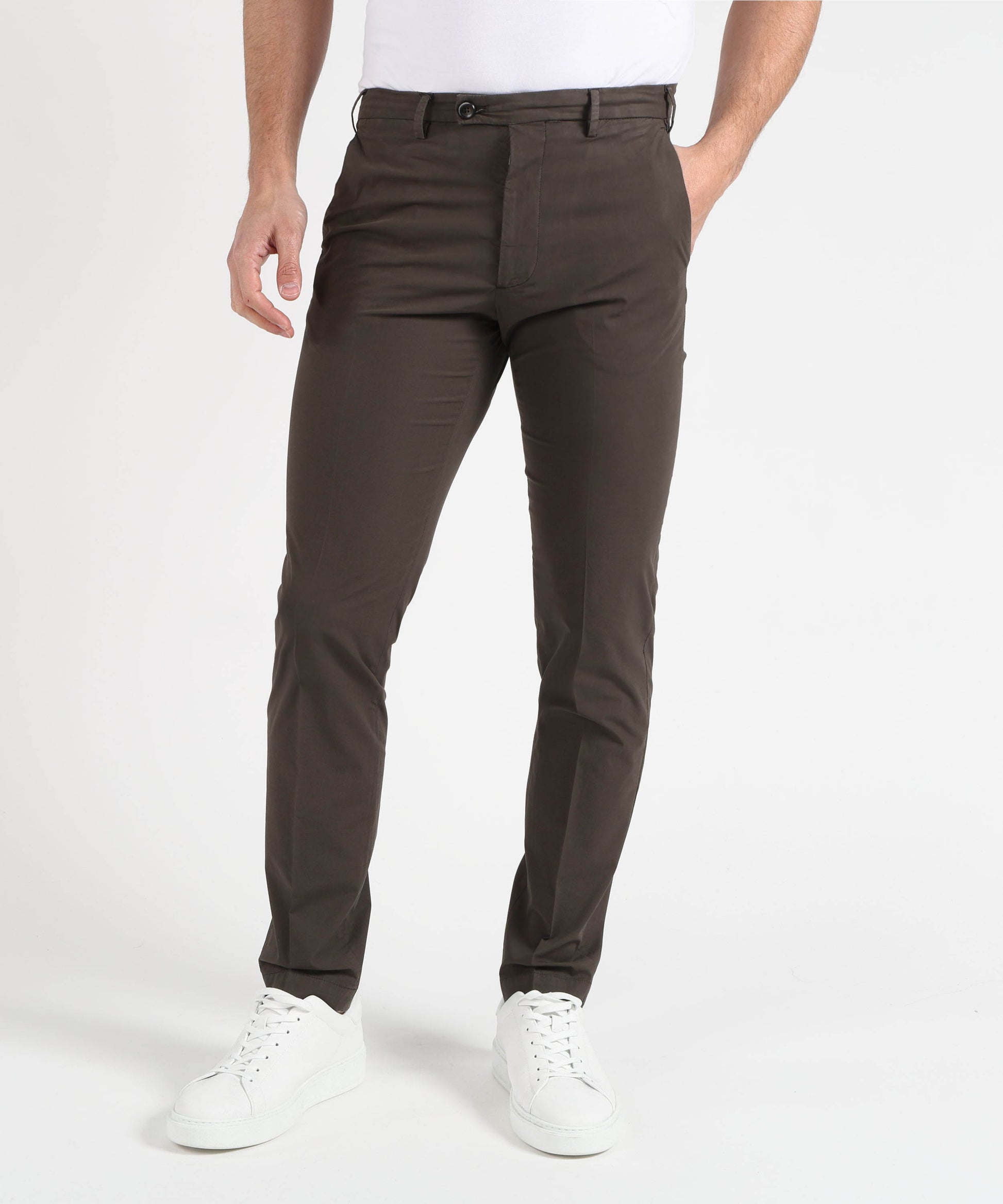 Pantaloni MICHAEL COAL Pantalone Uomo Modello Brad – Slim Fit Testa di moro | MICHAEL COAL