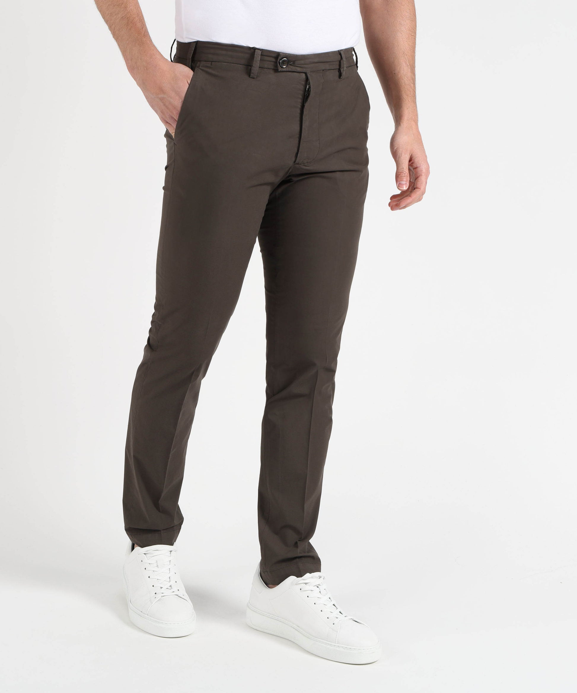 Pantaloni MICHAEL COAL Pantalone Uomo Modello Brad – Slim Fit Testa di moro | MICHAEL COAL