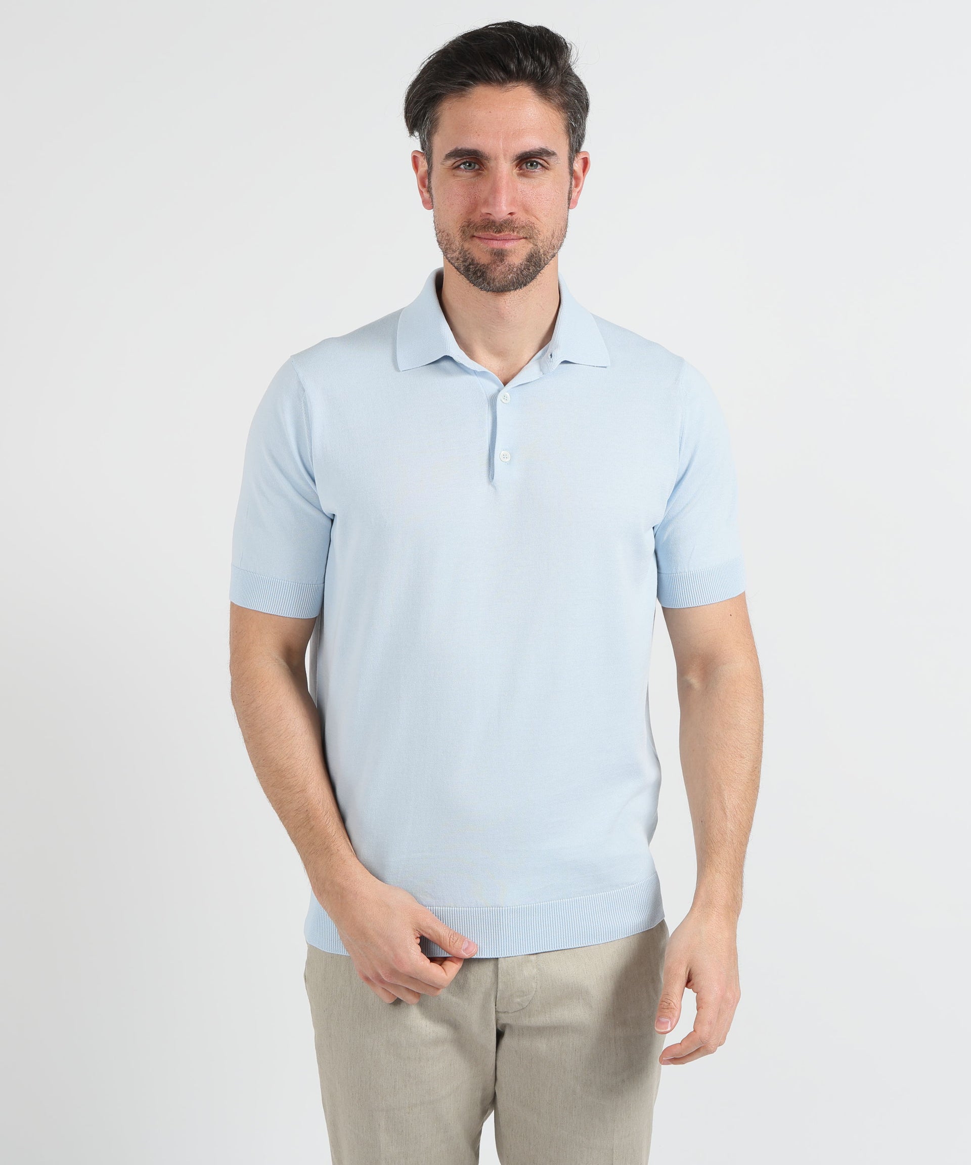 FILIPPO DE LAURENTIIS Polo manica corta 3 bottoni