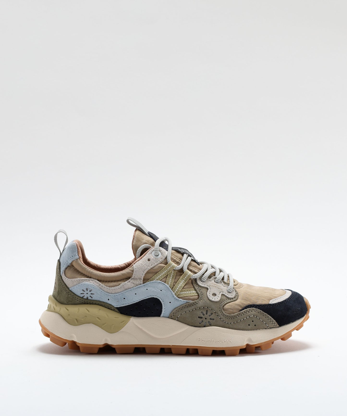 FLOWER MOUNTAIN Yamano 3 Suede and Technical Fabric Sneakers