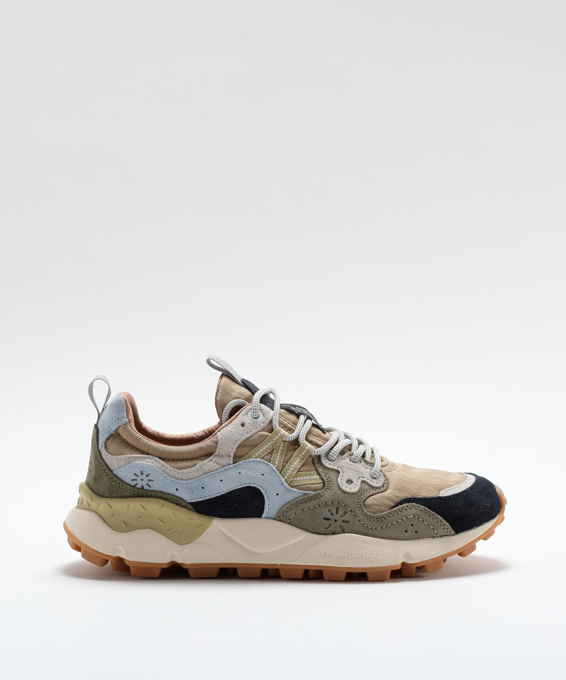 FLOWER MOUNTAIN Sneakers Yamano 3 in suede e tessuto tecnico