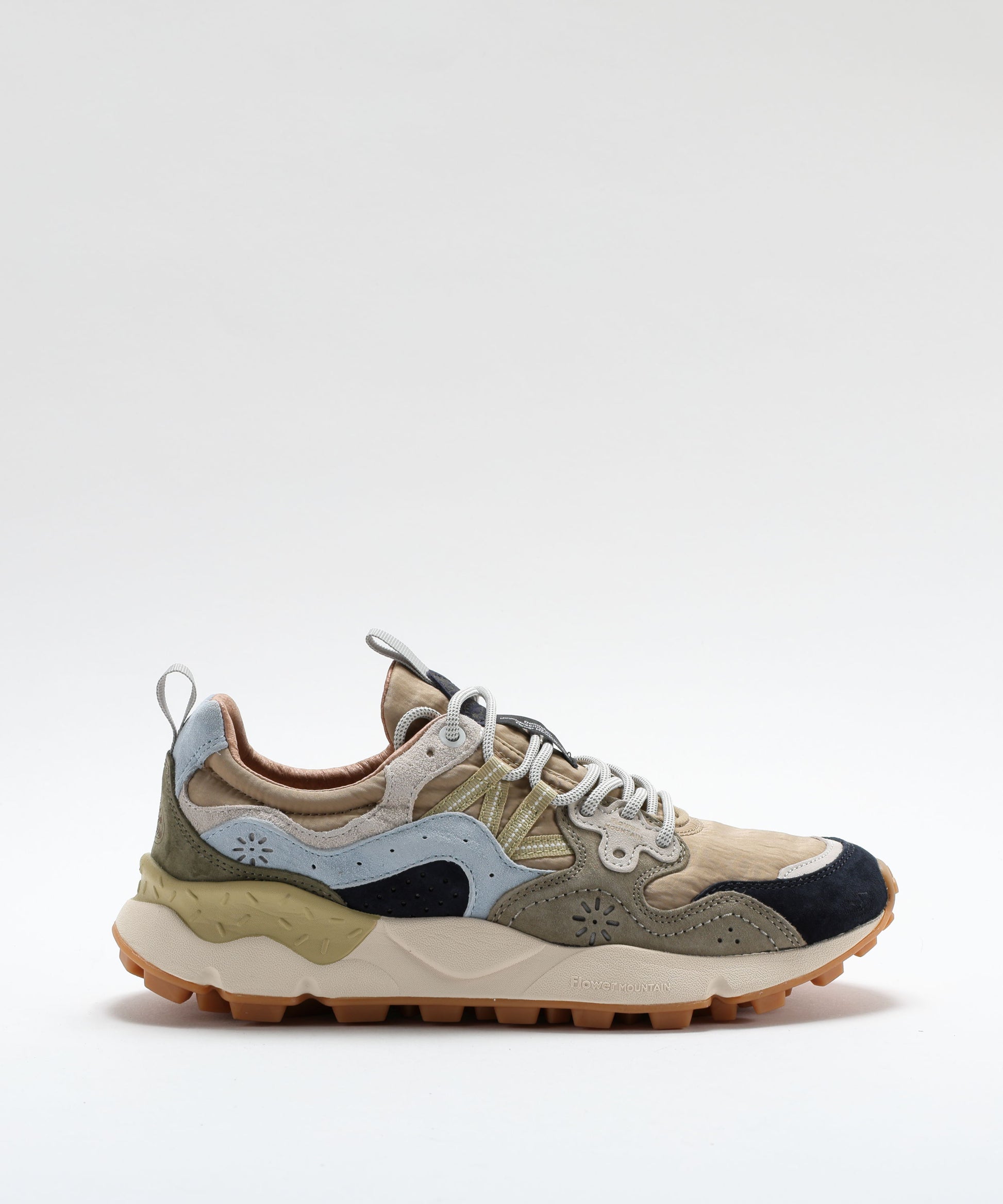 Sneakers FLOWER MOUNTAIN Yamano 3 Suede and Technical Fabric Sneakers Multicolor | FLOWER MOUNTAIN