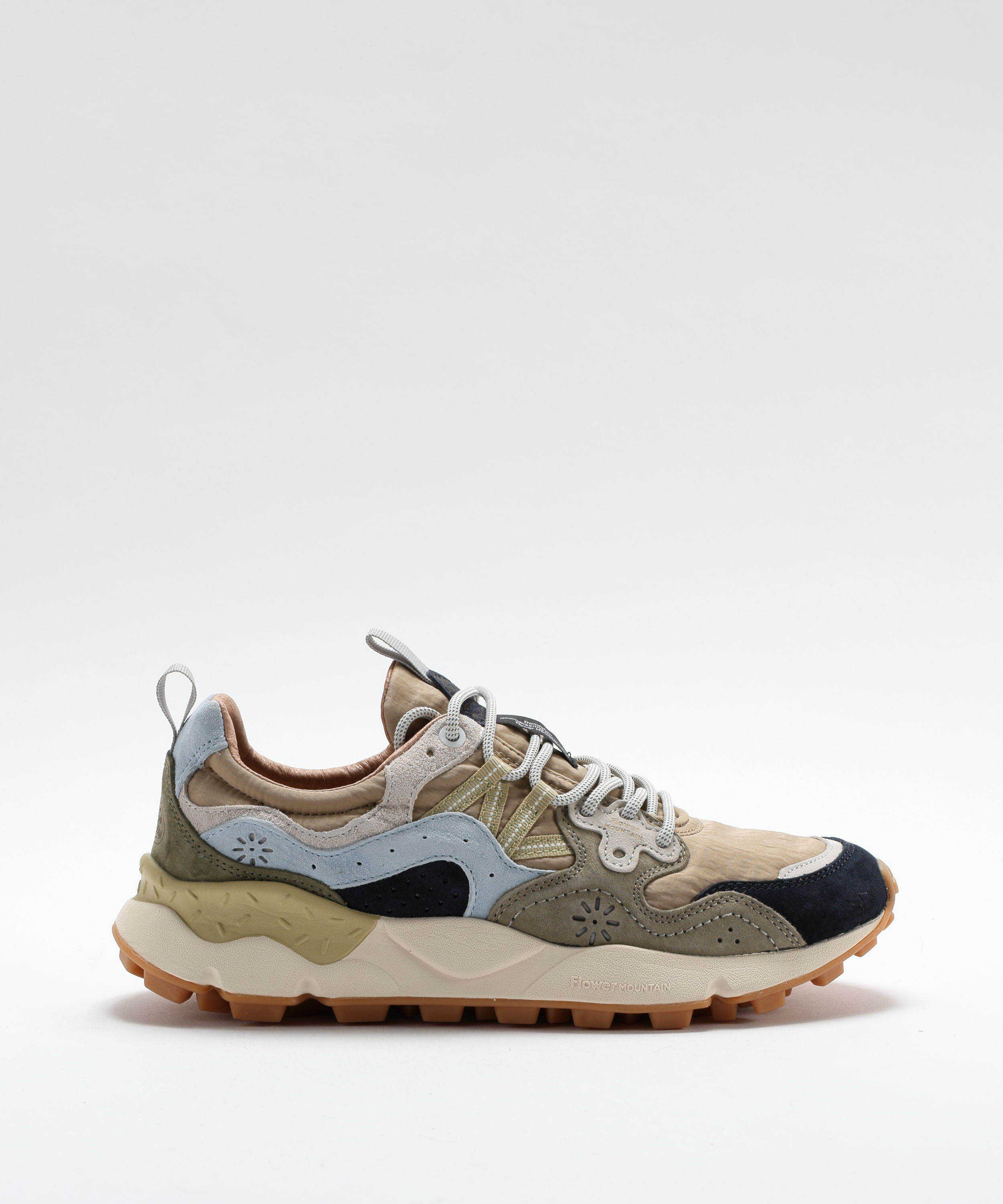 Sneakers FLOWER MOUNTAIN Yamano 3 Suede and Technical Fabric Sneakers Multicolor | FLOWER MOUNTAIN