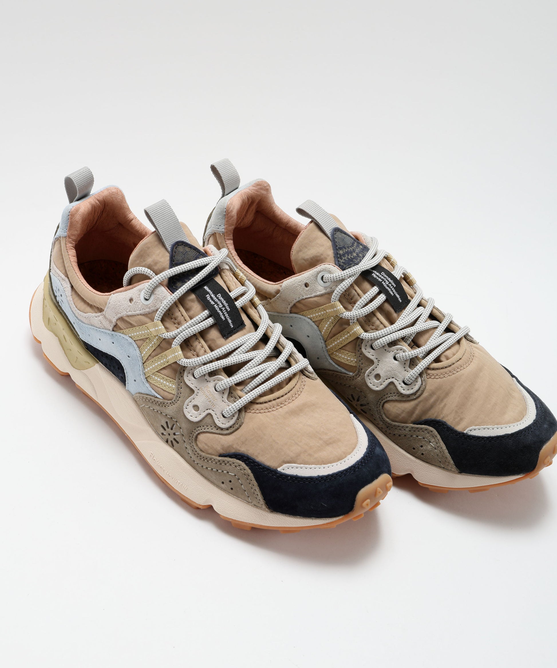 Sneakers FLOWER MOUNTAIN Yamano 3 Suede and Technical Fabric Sneakers Multicolor | FLOWER MOUNTAIN