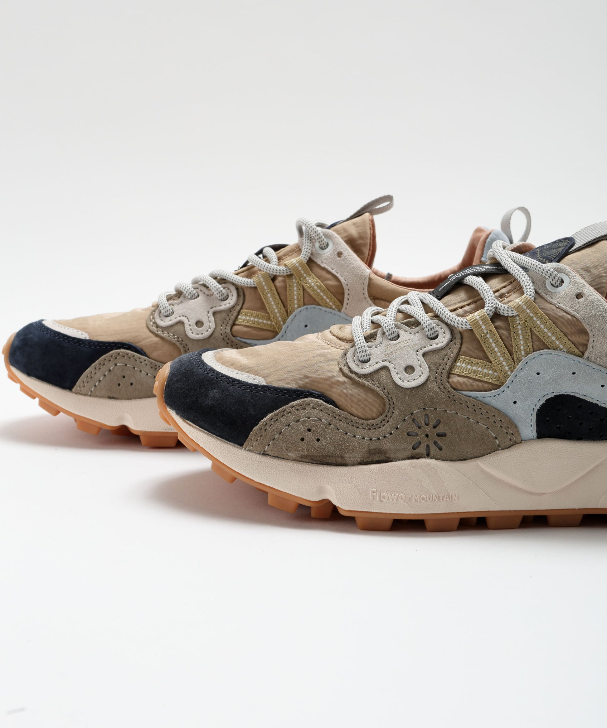 Sneakers FLOWER MOUNTAIN Yamano 3 Suede and Technical Fabric Sneakers Multicolor | FLOWER MOUNTAIN