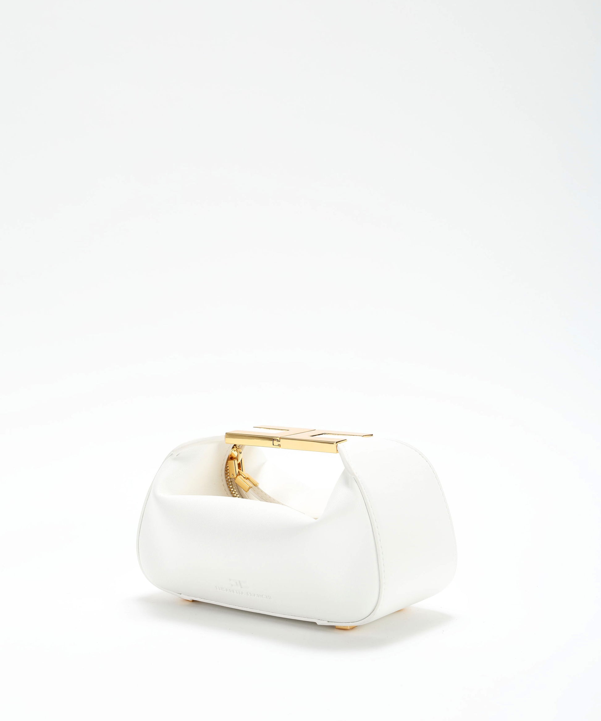 Borse ELISABETTA FRANCHI Hobo con manico gioiello Avorio | ELISABETTA FRANCHI