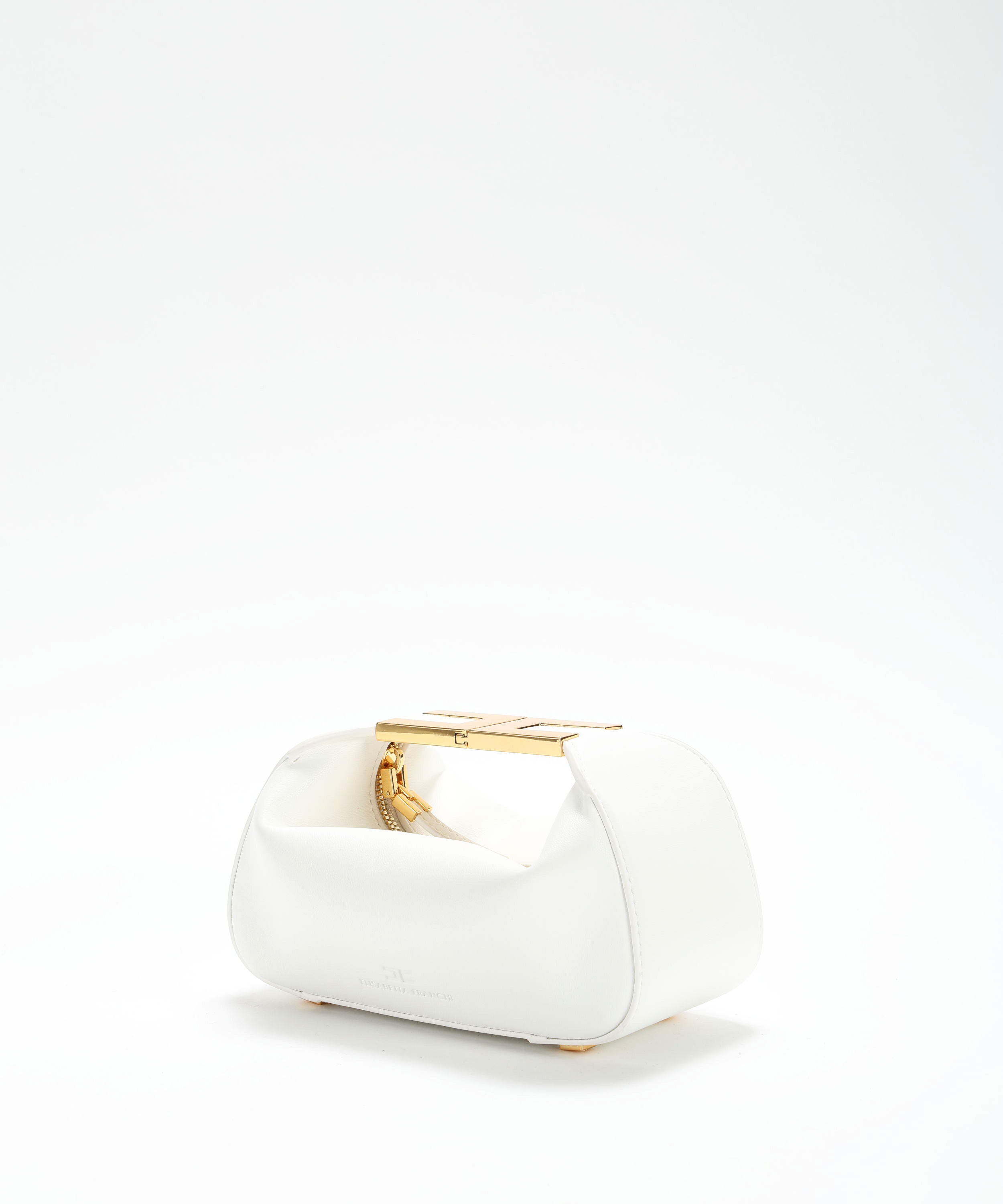 Borse ELISABETTA FRANCHI Hobo con manico gioiello Avorio | ELISABETTA FRANCHI