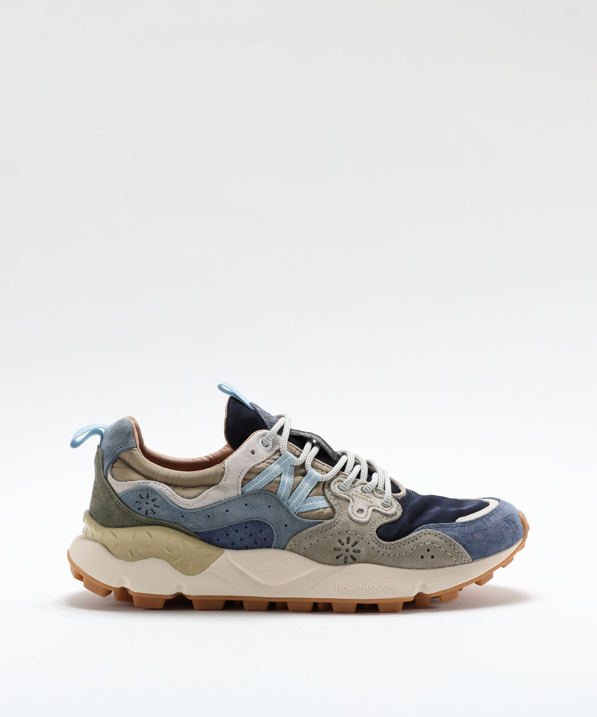 Sneakers FLOWER MOUNTAIN Yamano 3 Suede and Technical Fabric Sneakers Multicolor | FLOWER MOUNTAIN