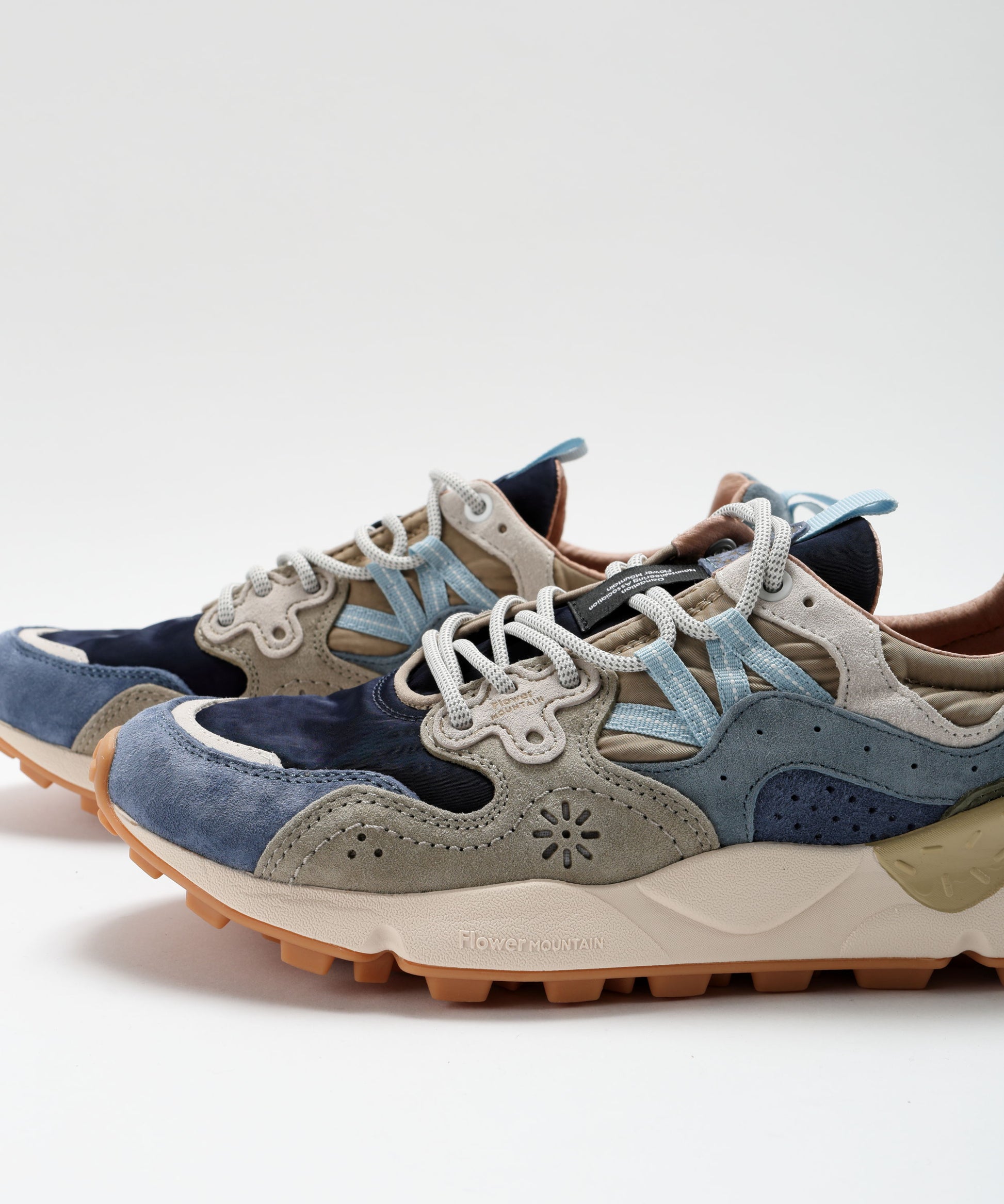 Sneakers FLOWER MOUNTAIN Sneakers Yamano 3 in suede e tessuto tecnico Multicolor | FLOWER MOUNTAIN