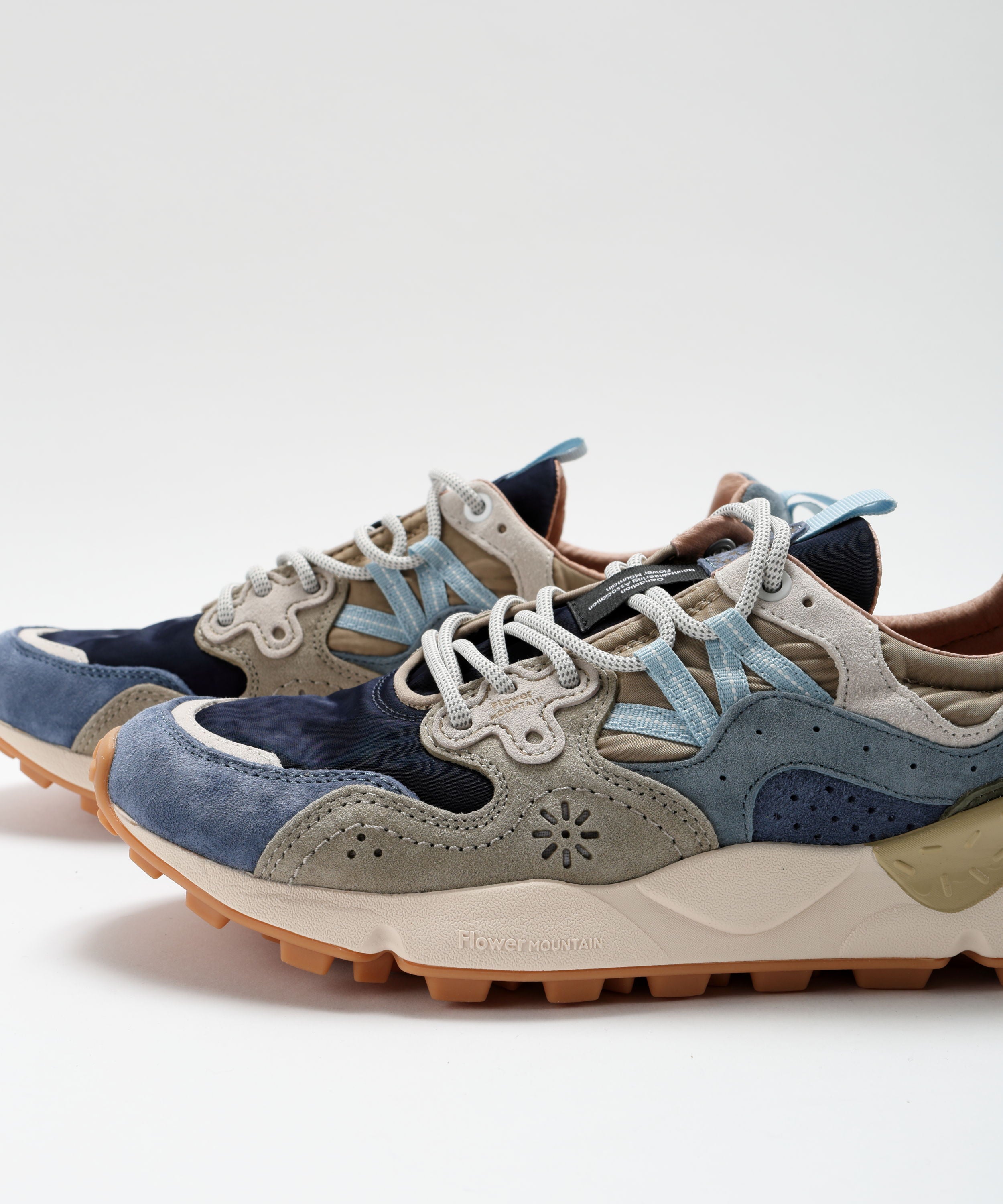 Sneakers FLOWER MOUNTAIN Yamano 3 Suede and Technical Fabric Sneakers Multicolor | FLOWER MOUNTAIN