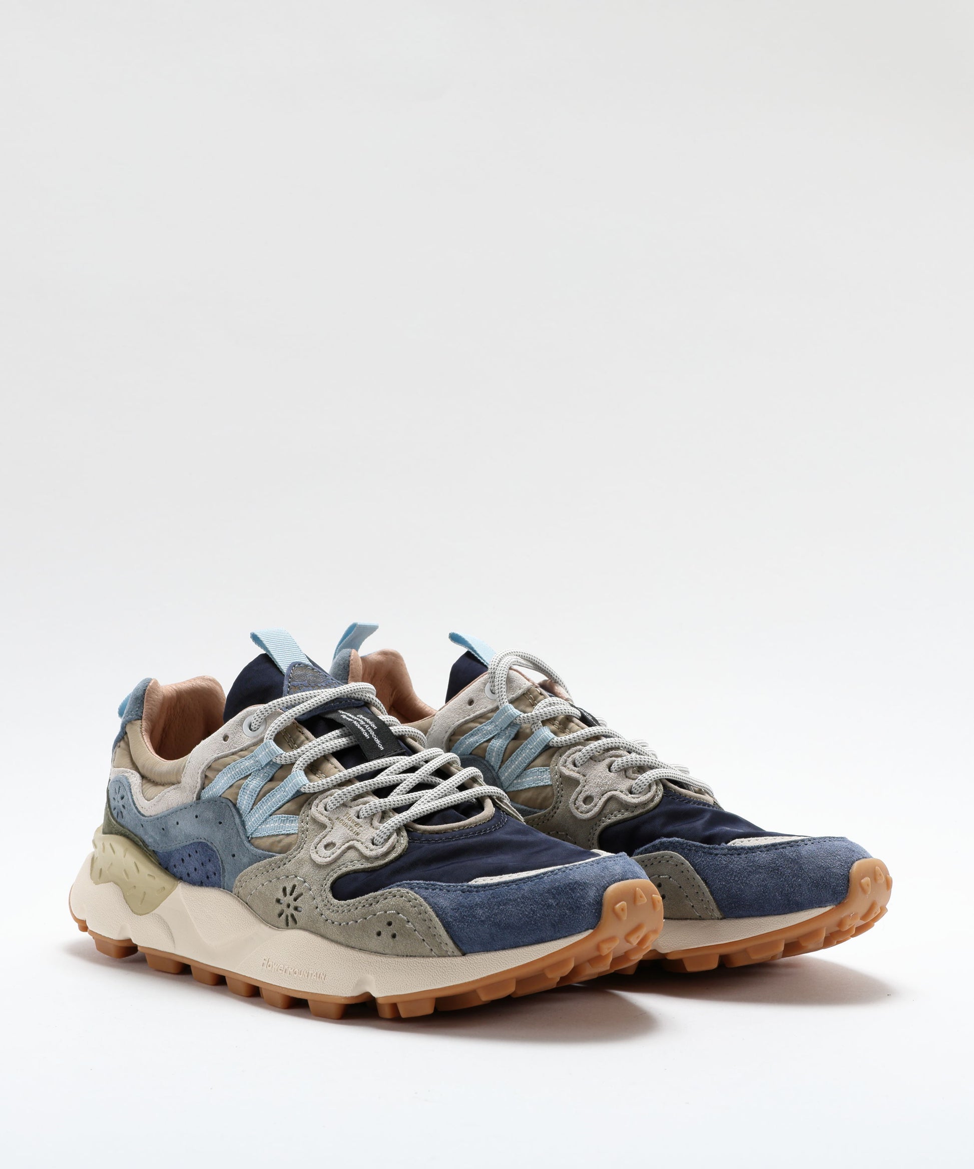 Sneakers FLOWER MOUNTAIN Sneakers Yamano 3 in suede e tessuto tecnico Multicolor | FLOWER MOUNTAIN