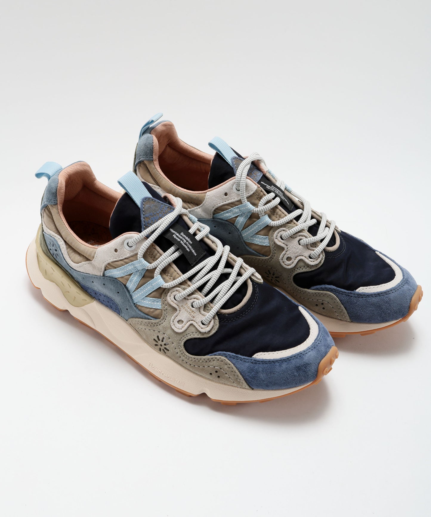 FLOWER MOUNTAIN Sneakers Yamano 3 in suede e tessuto tecnico