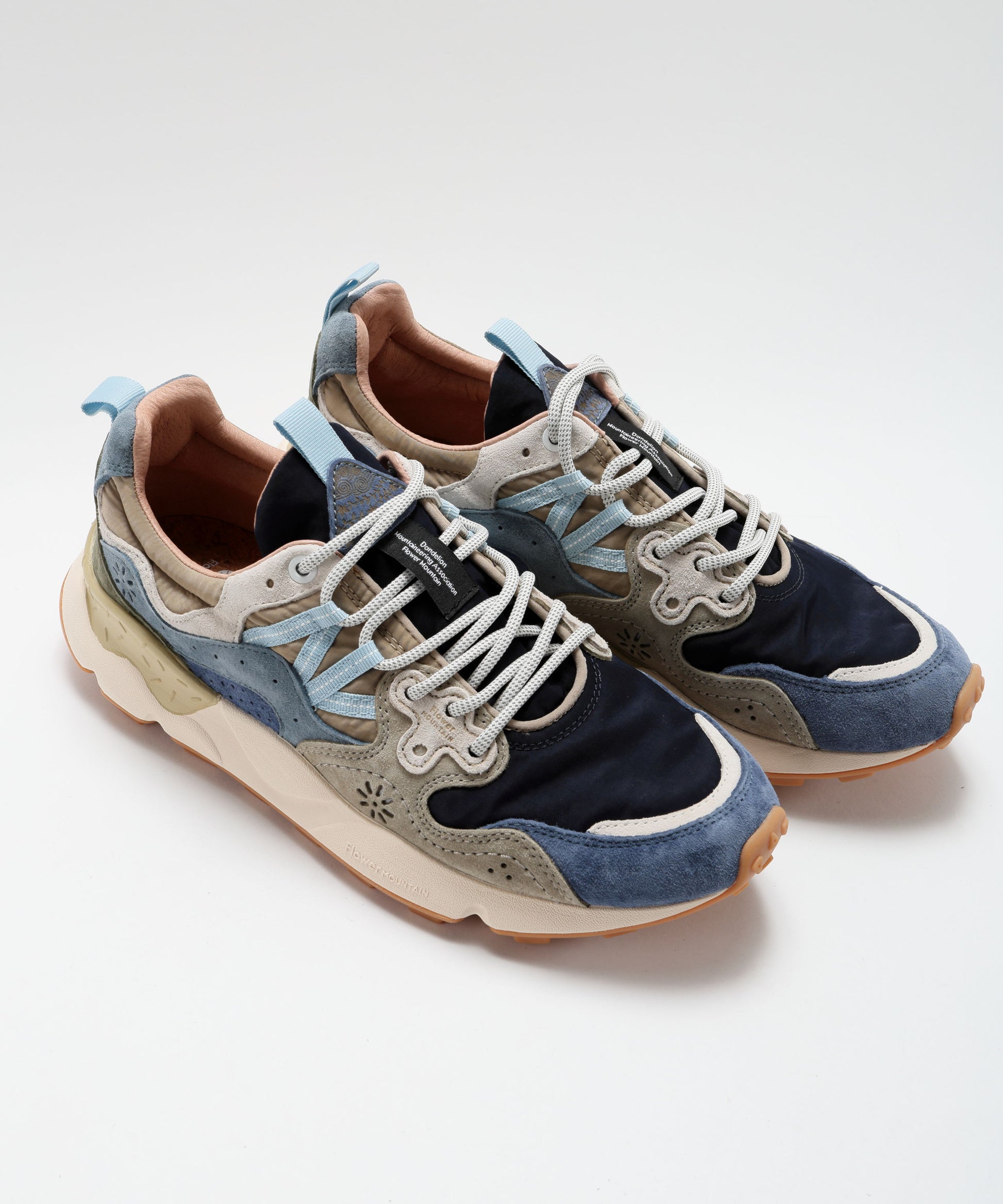 Sneakers FLOWER MOUNTAIN Sneakers Yamano 3 in suede e tessuto tecnico Multicolor | FLOWER MOUNTAIN