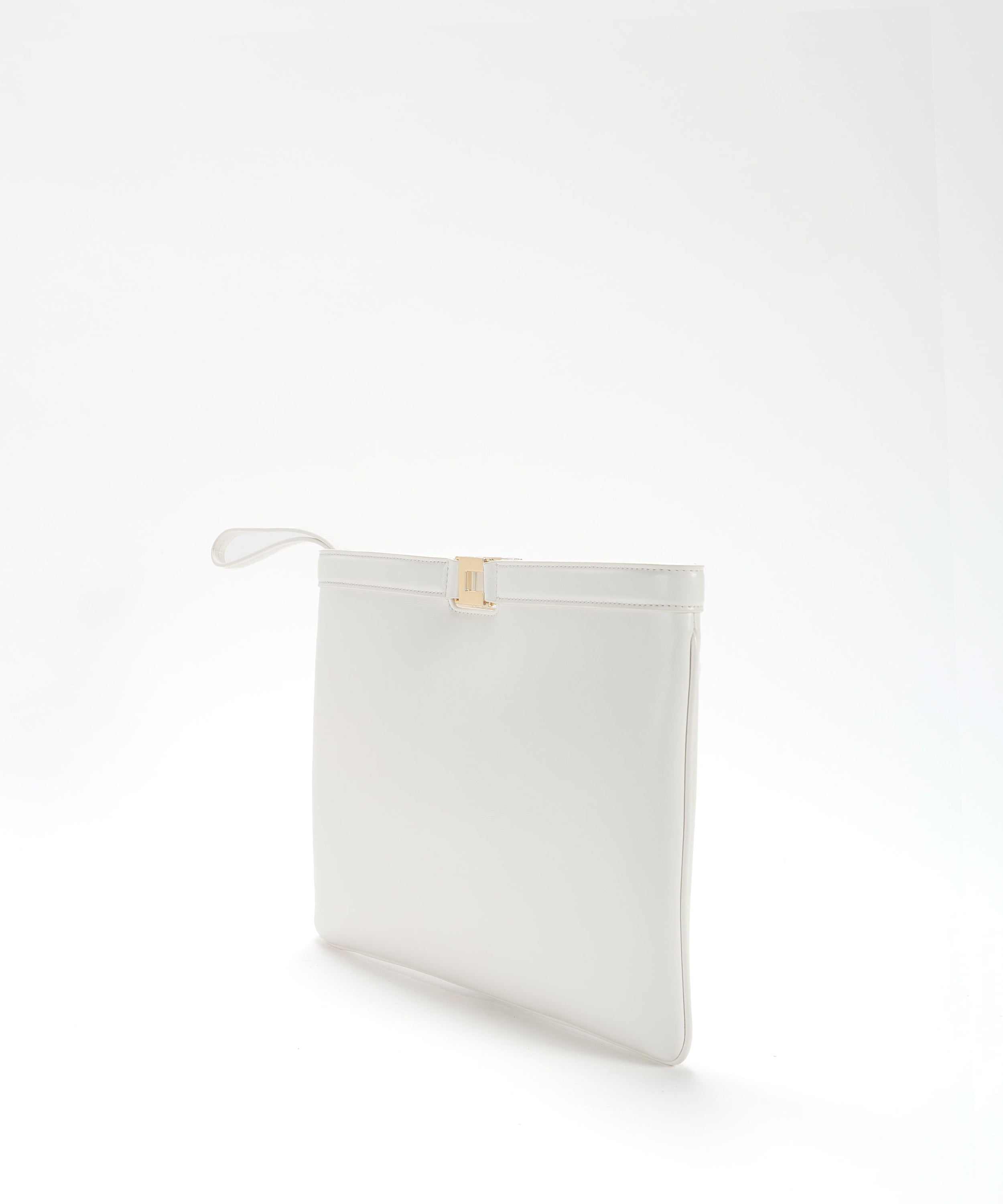 Bags ELISABETTA FRANCHI Patent-effect envelope bag Burro | ELISABETTA FRANCHI