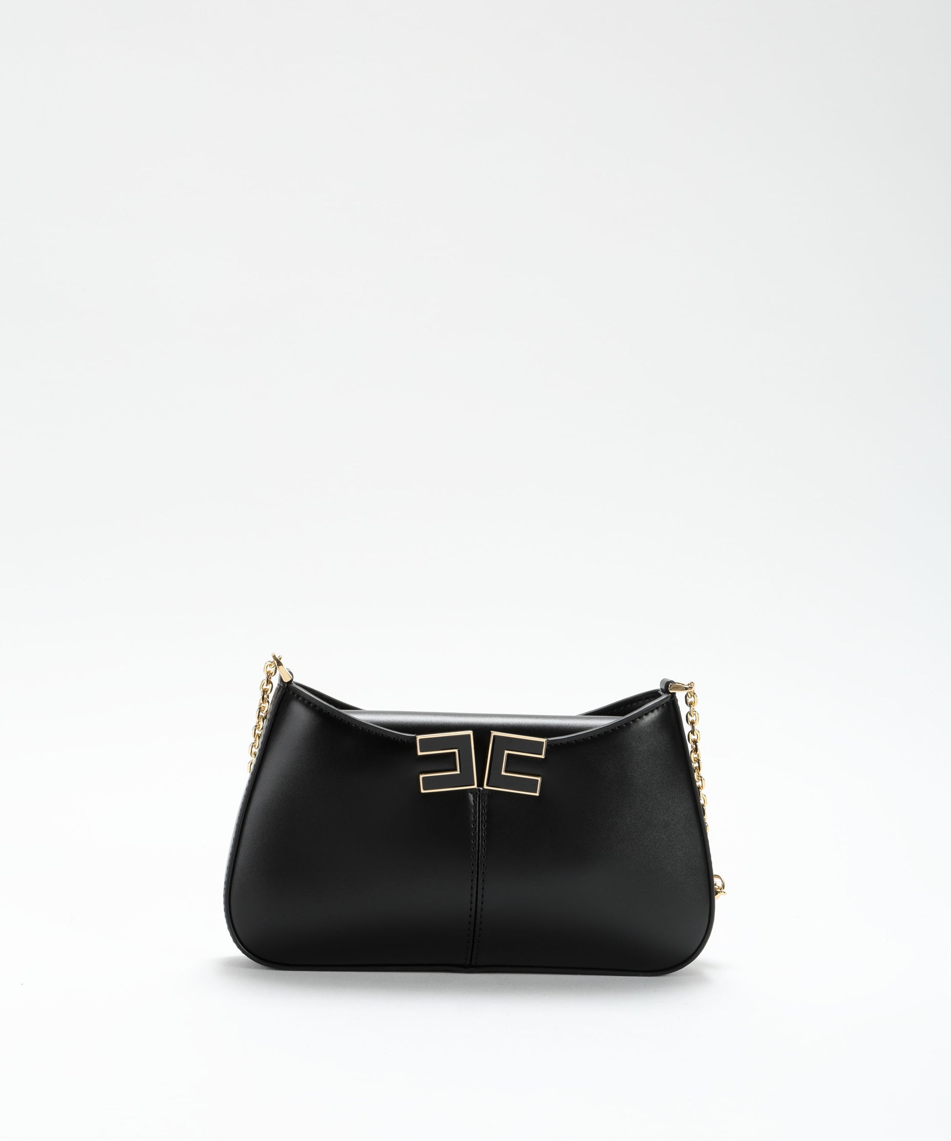 Bags ELISABETTA FRANCHI Shoulder Bag with Logo Detail Nero | ELISABETTA FRANCHI