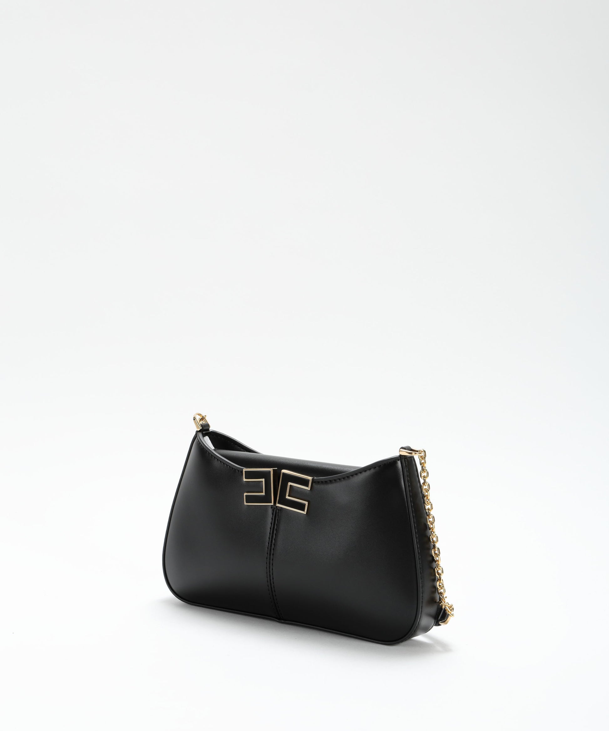 Bags ELISABETTA FRANCHI Shoulder Bag with Logo Detail Nero | ELISABETTA FRANCHI