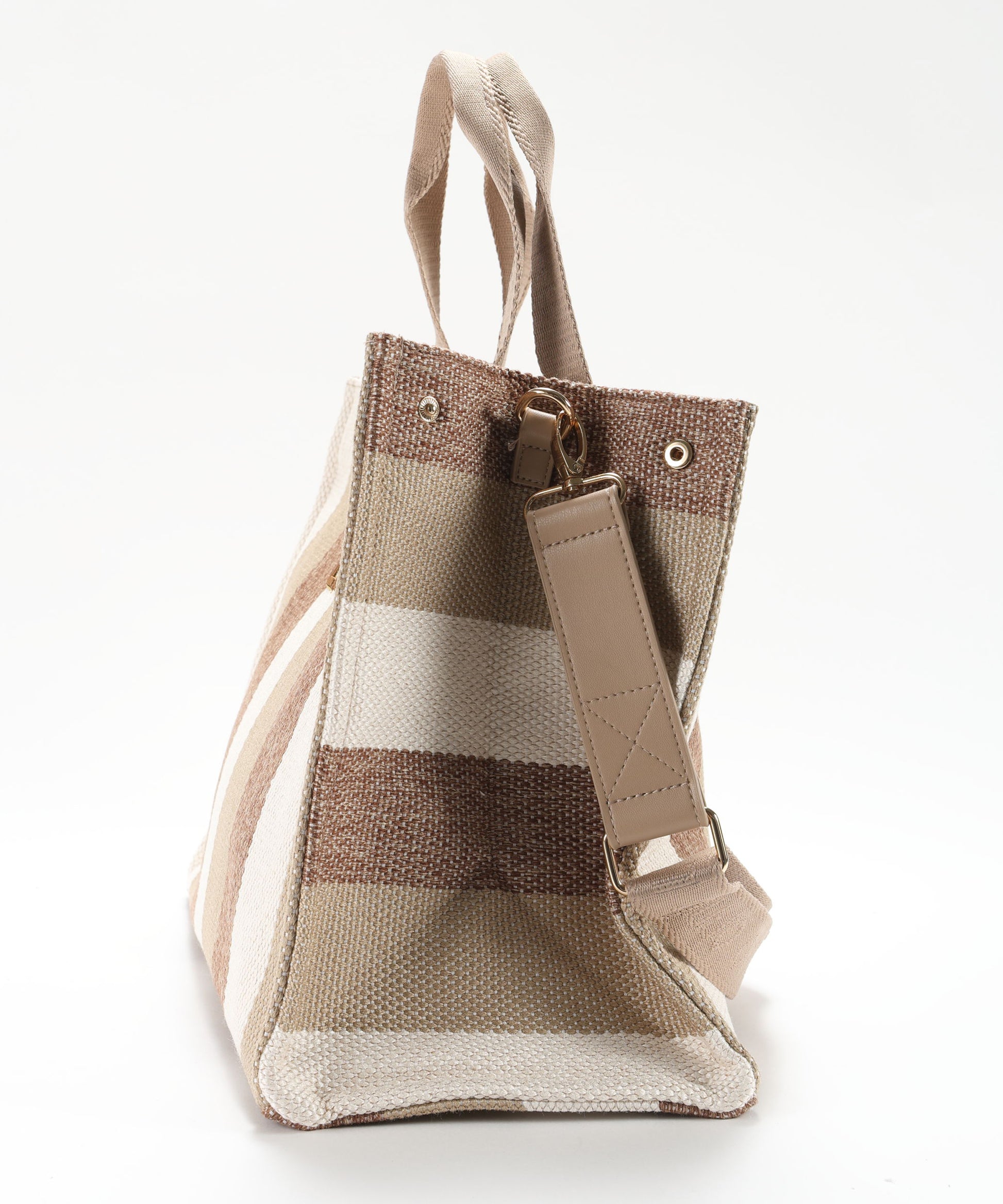 Borse LIUJO SOFT Tote bag grande a righe Sabbia | LIUJO SOFT