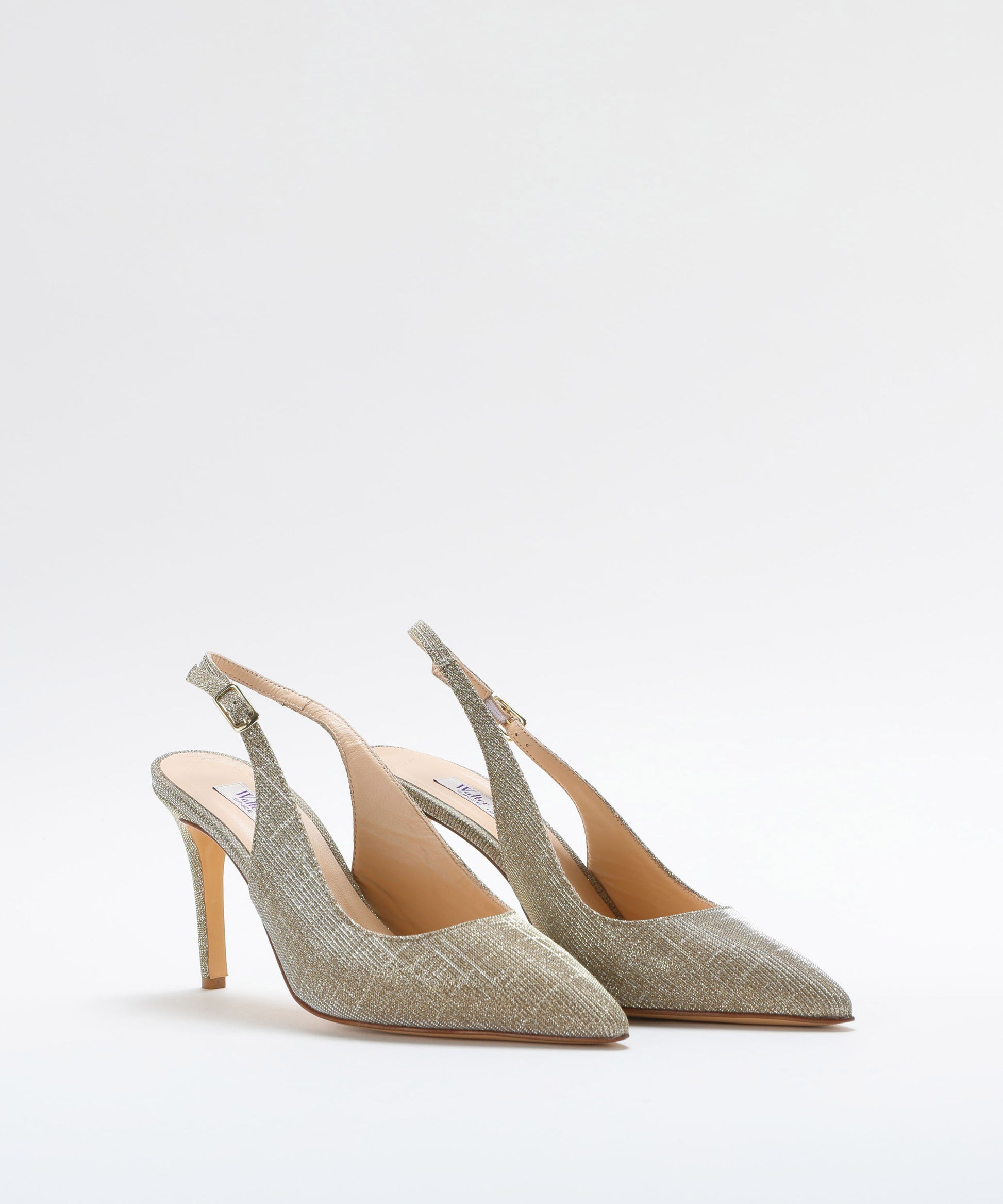 Chanel WALTER VIOLET Chanel-style shoes in metallic leather Platino | WALTER VIOLET