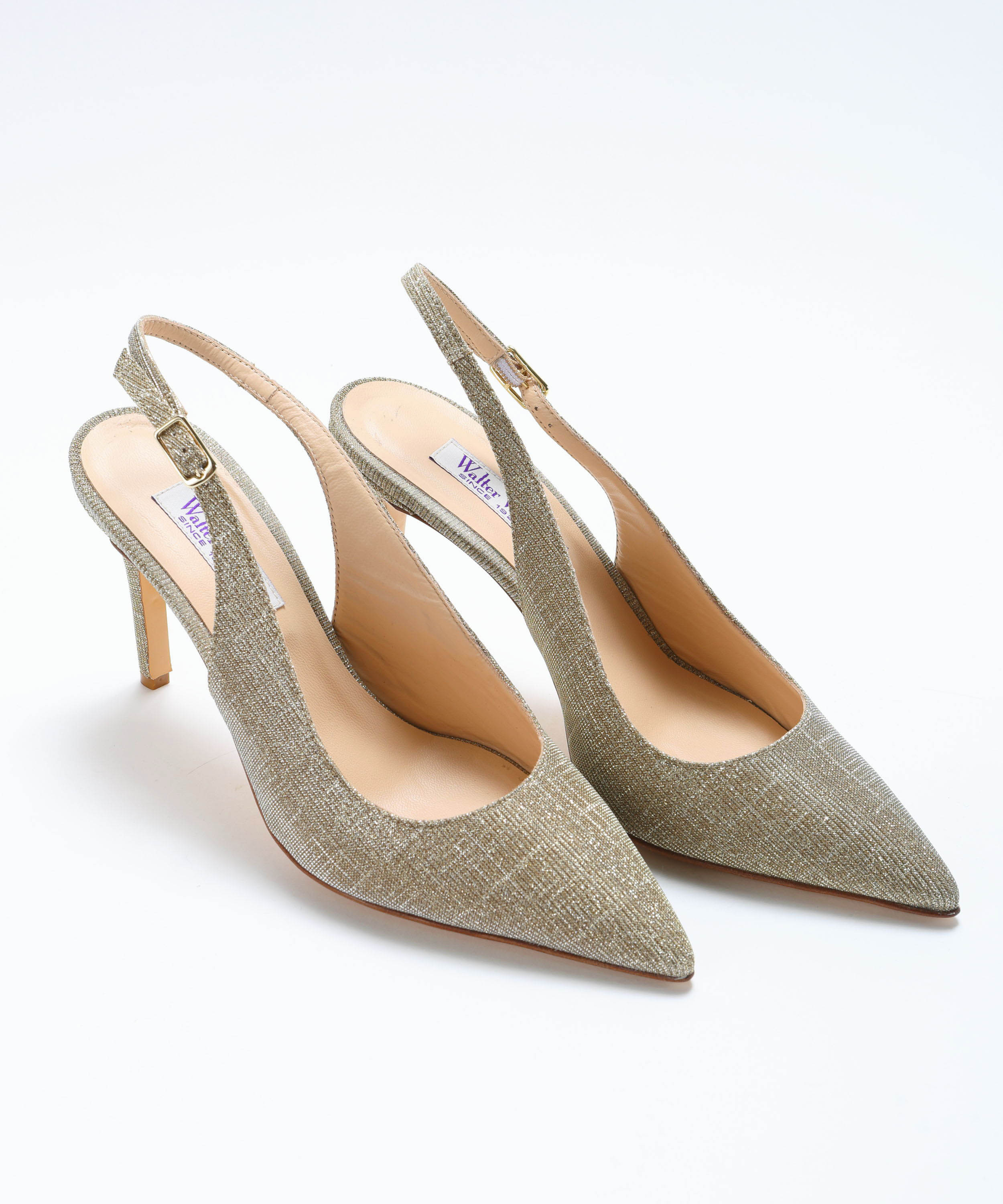 Chanel WALTER VIOLET Chanel-style shoes in metallic leather Platino | WALTER VIOLET