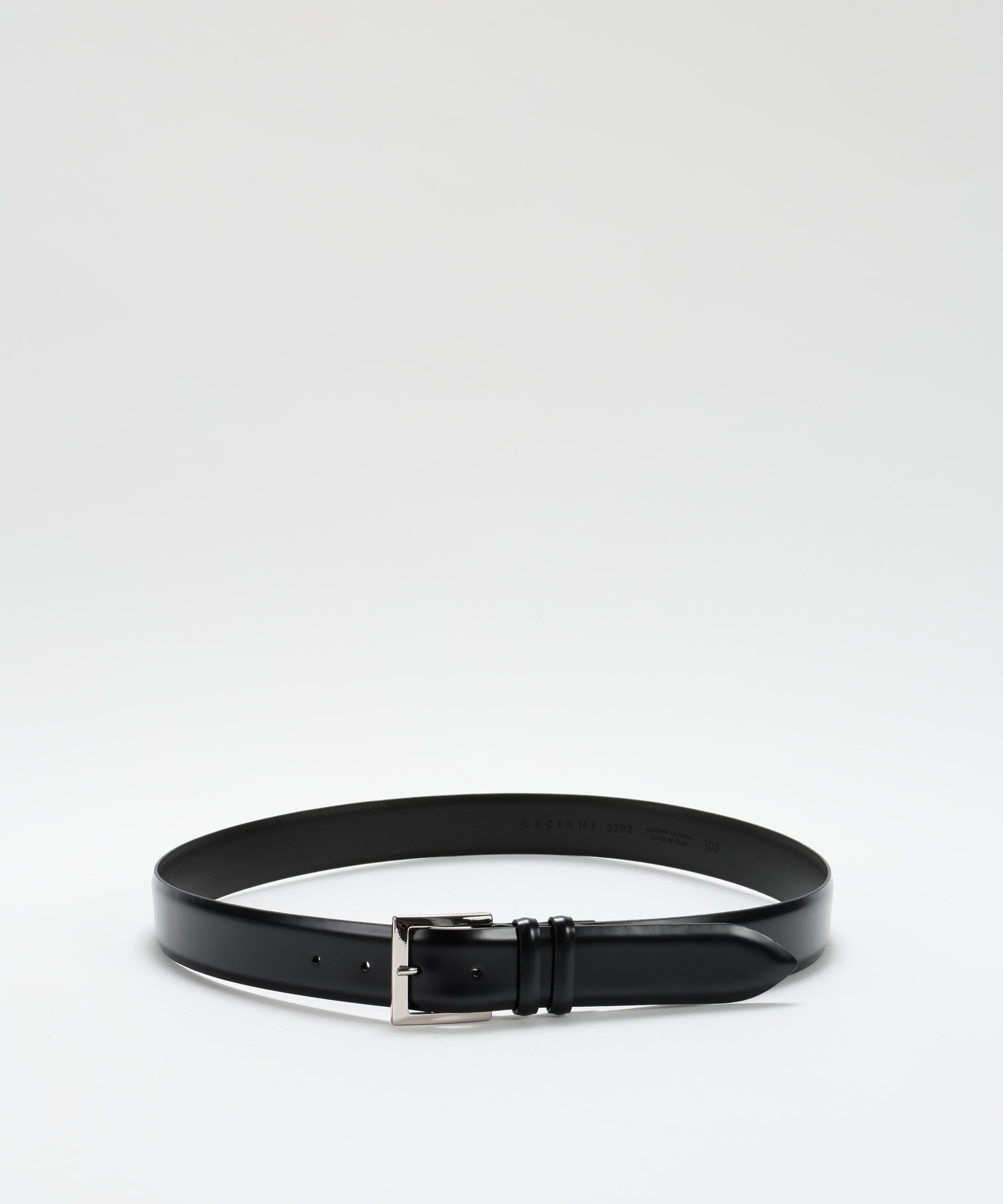 Cinture ORCIANI Cintura classica calf in pelle 3,5 cm Oceano | ORCIANI