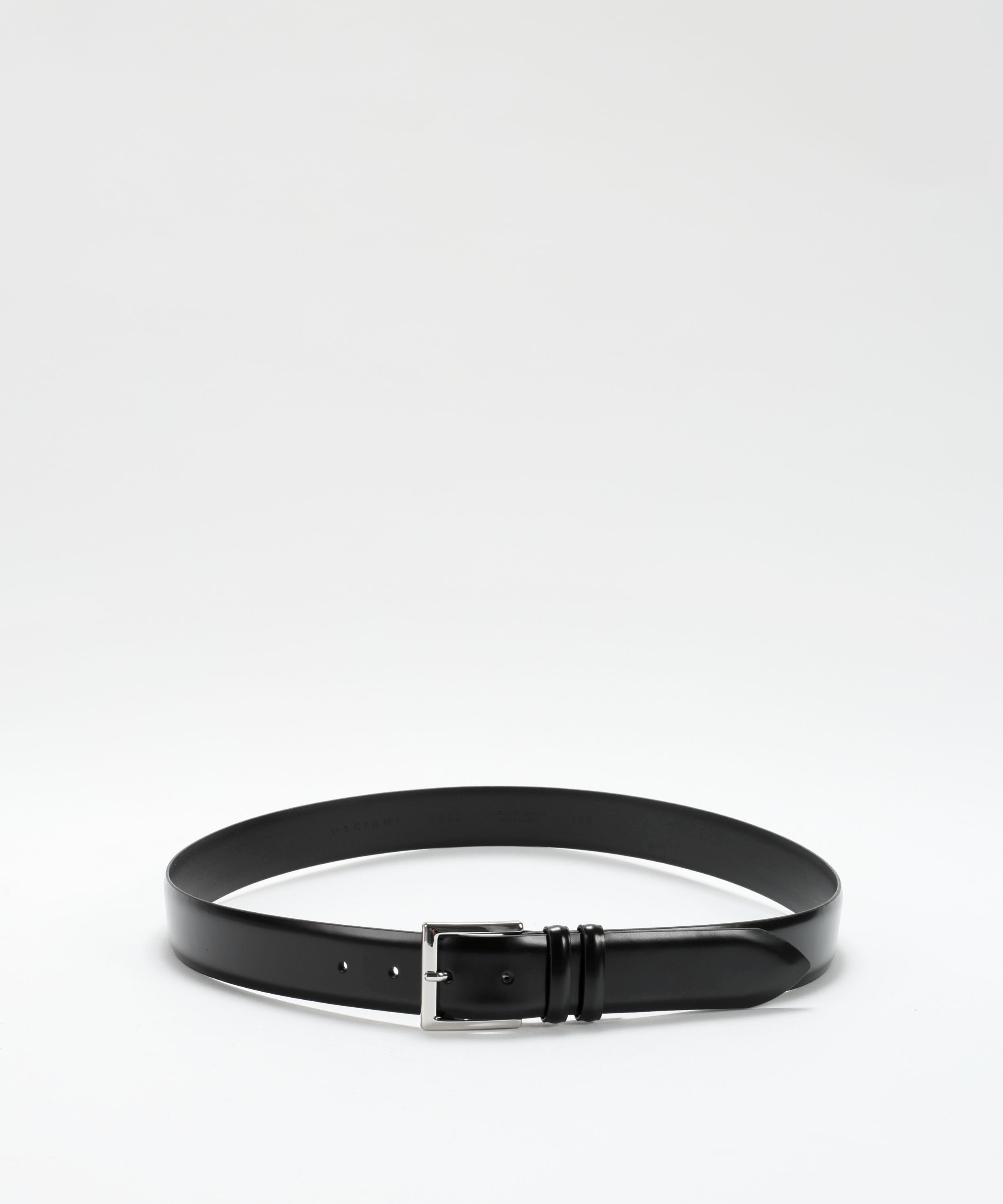 Belts ORCIANI Classic Calf Leather Belt 3.5 cm Nero | ORCIANI