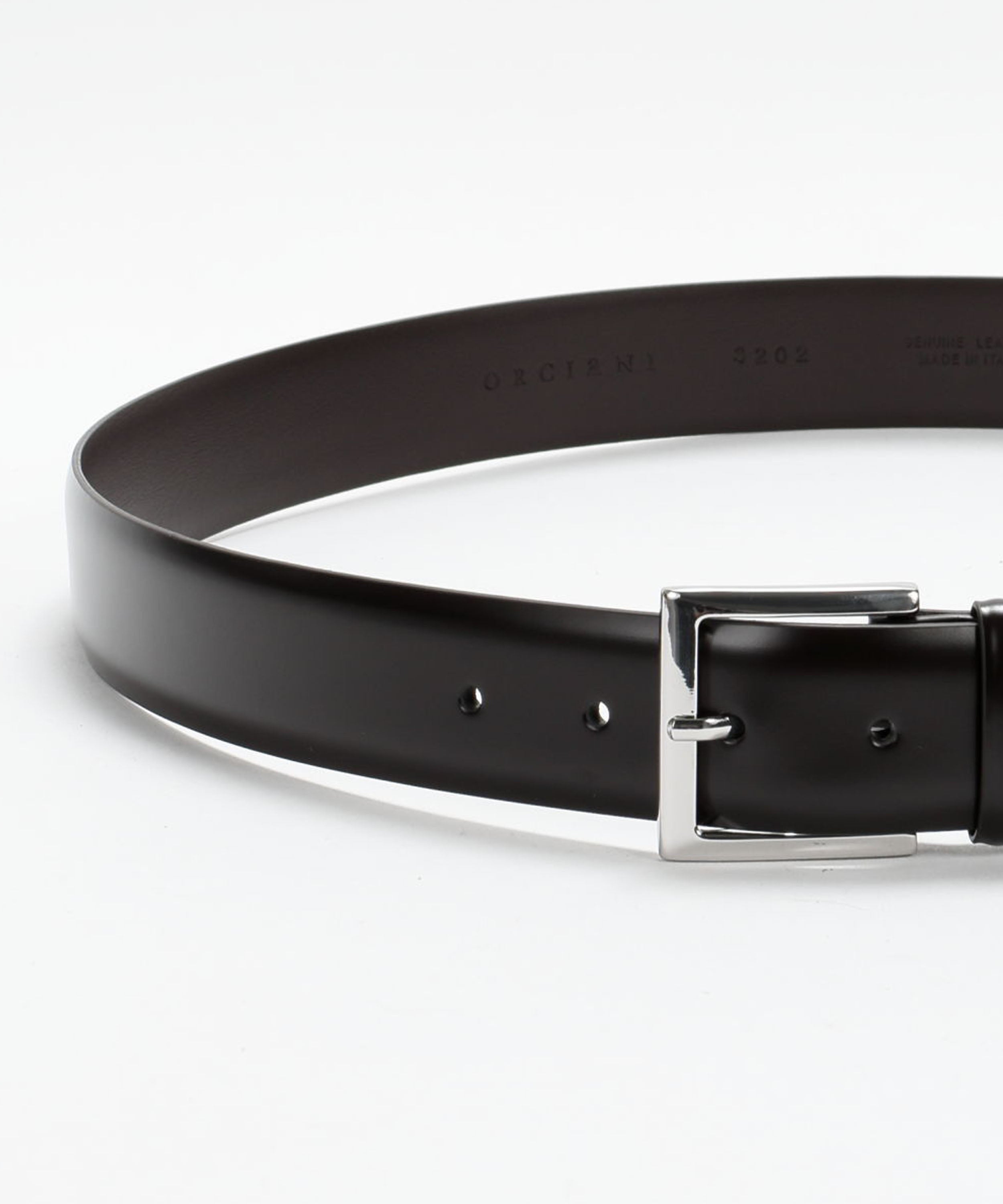 Belts ORCIANI Classic Calf Leather Belt 3.5 cm Testa di moro | ORCIANI