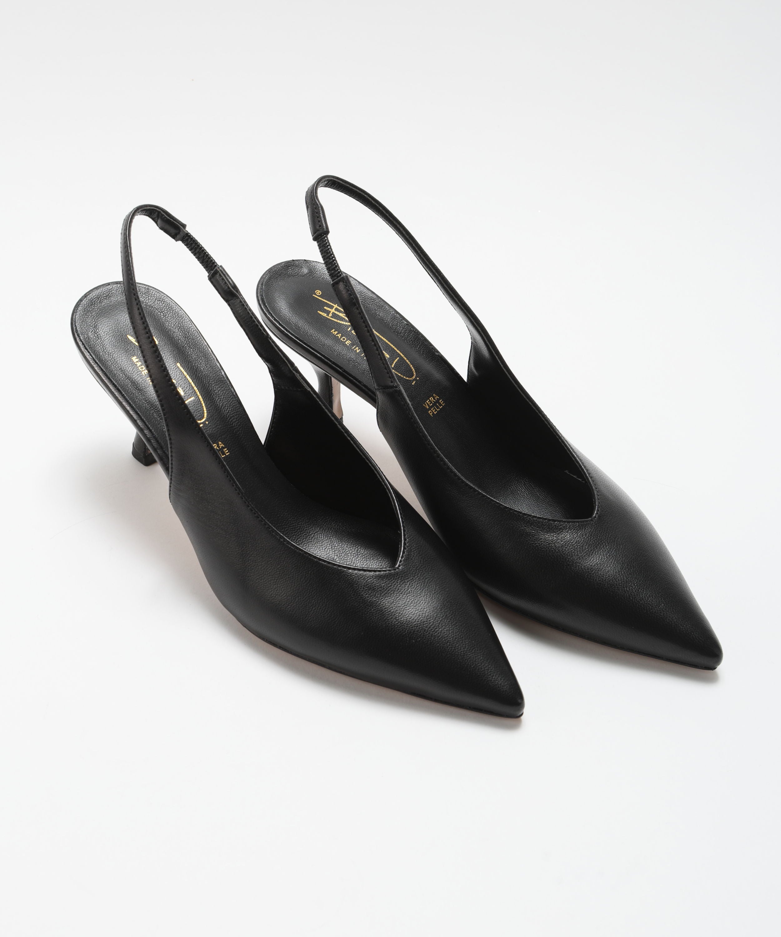 Chanel BIANCA DI Leather Chanel-Style Shoes Nero | BIANCA DI