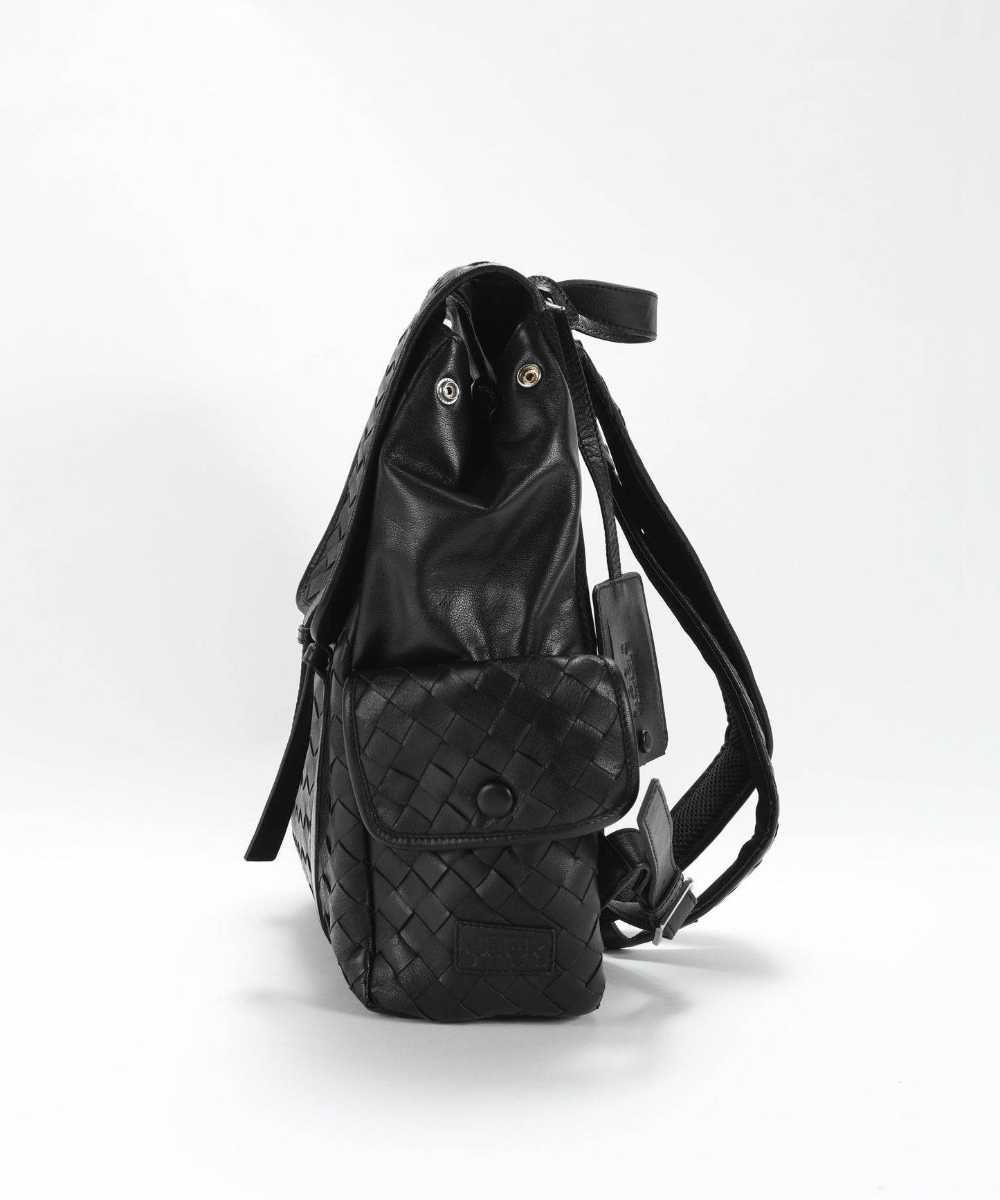 THE JACK LEATHERS Zaino intreccio largo con tasche multiple