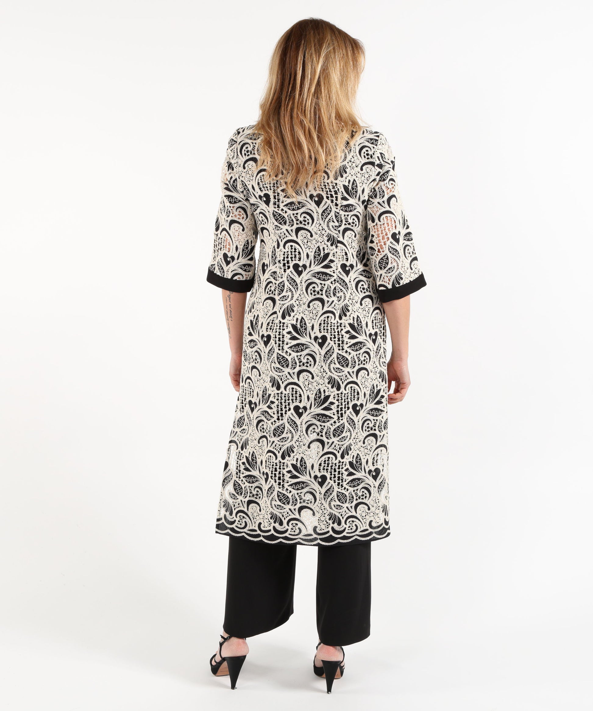 Dresses &amp; Suits SONIA PENA Tracksuit with duster coat Nero | SONIA PENA
