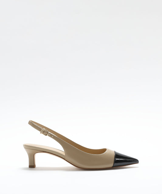 Chanel MICHAEL KORS Amara Slingback Pumps Beige/nero | MICHAEL KORS