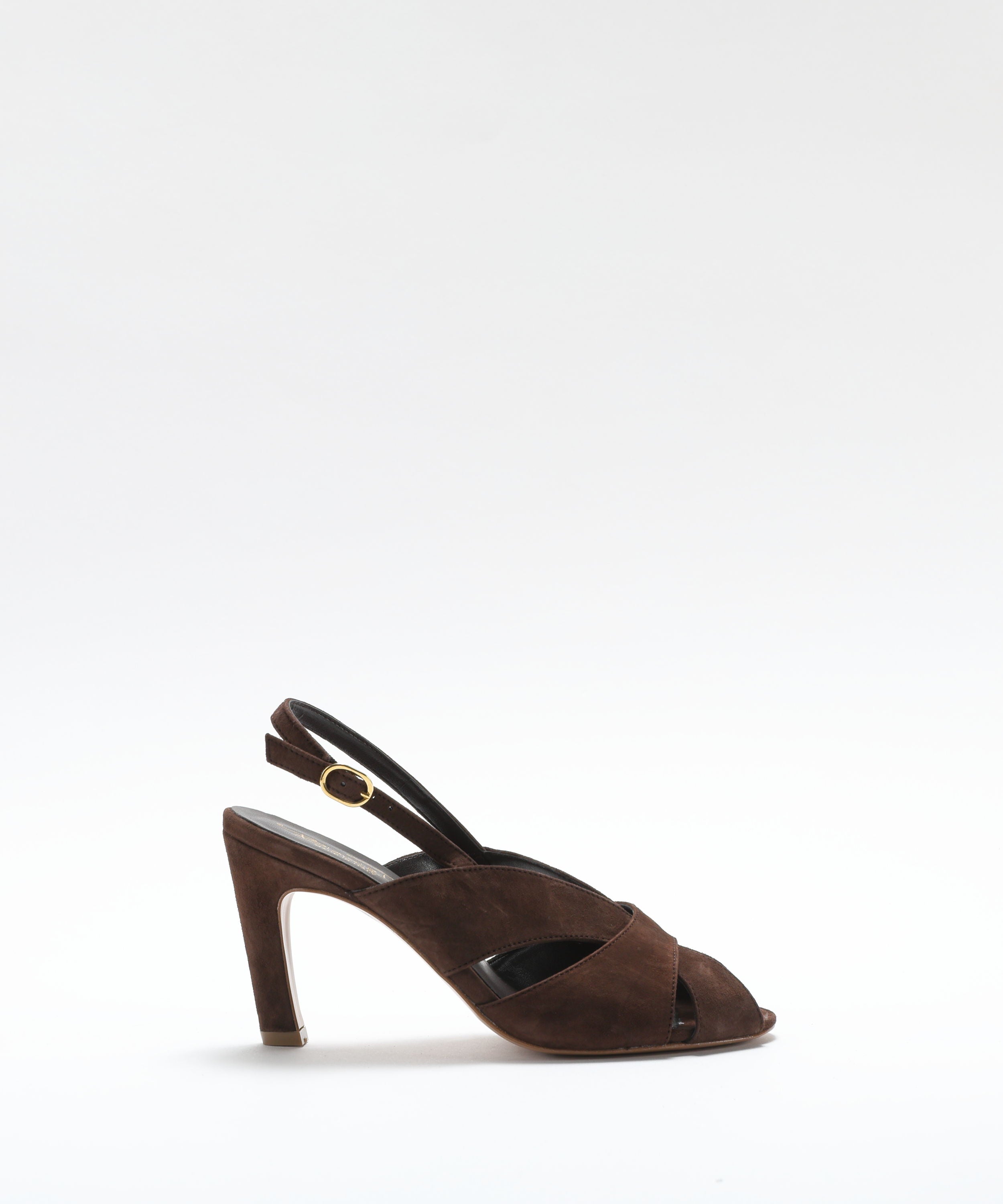 Sandals BIANCA DI Suede Sandals with Interwoven Straps Testa di moro | BIANCA DI