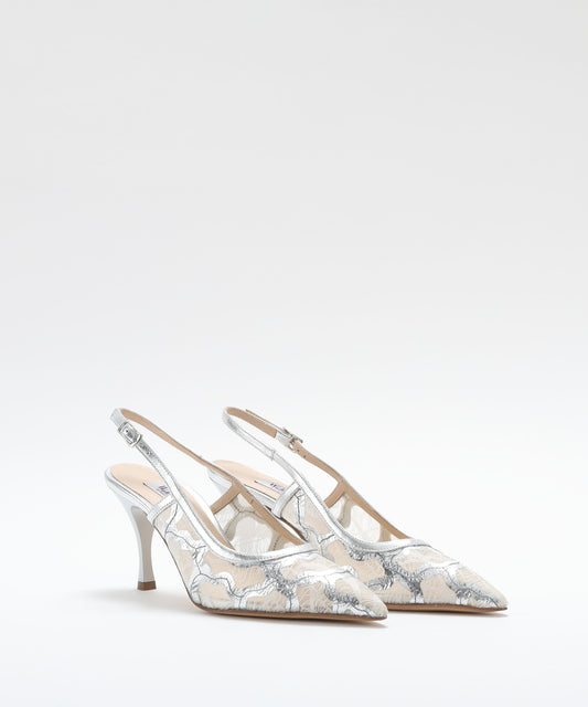 Pumps WALTER VIOLET Silver Chanel-Style Shoes Argento | WALTER VIOLET
