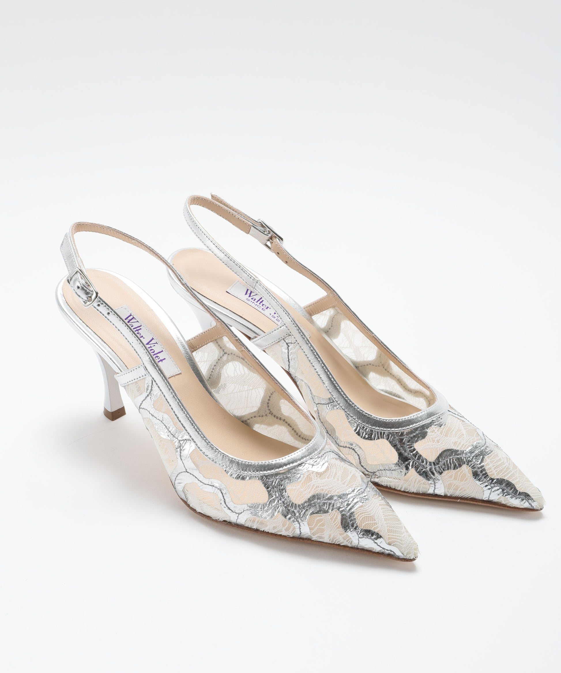 Décolleté WALTER VIOLET Chanel Argentata Argento | WALTER VIOLET