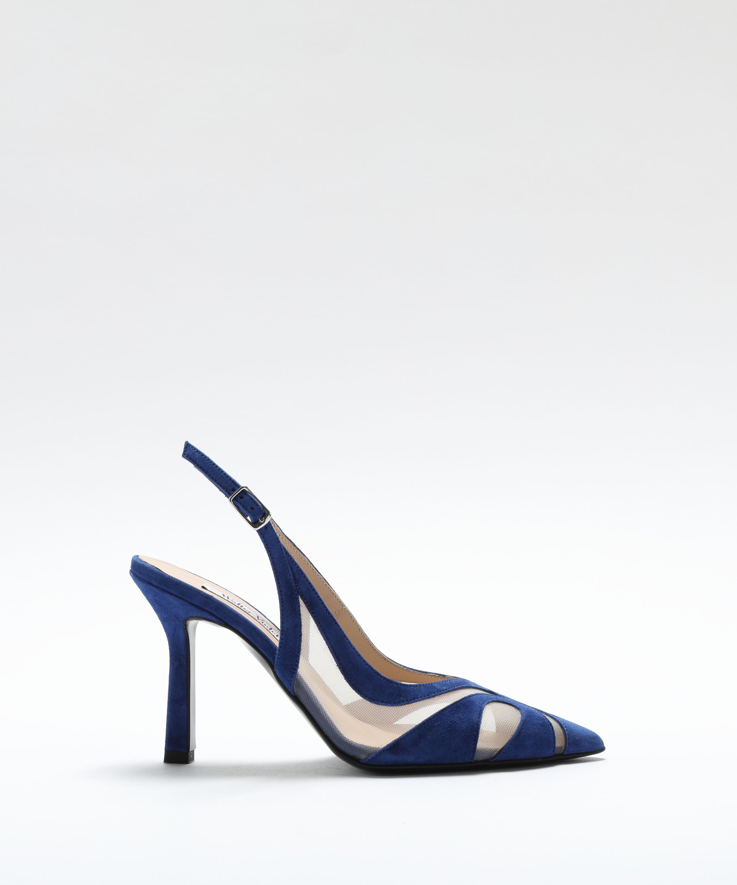 Chanel WALTER VIOLET Suede and Tulle Chanel-Style Shoes Bluette | WALTER VIOLET